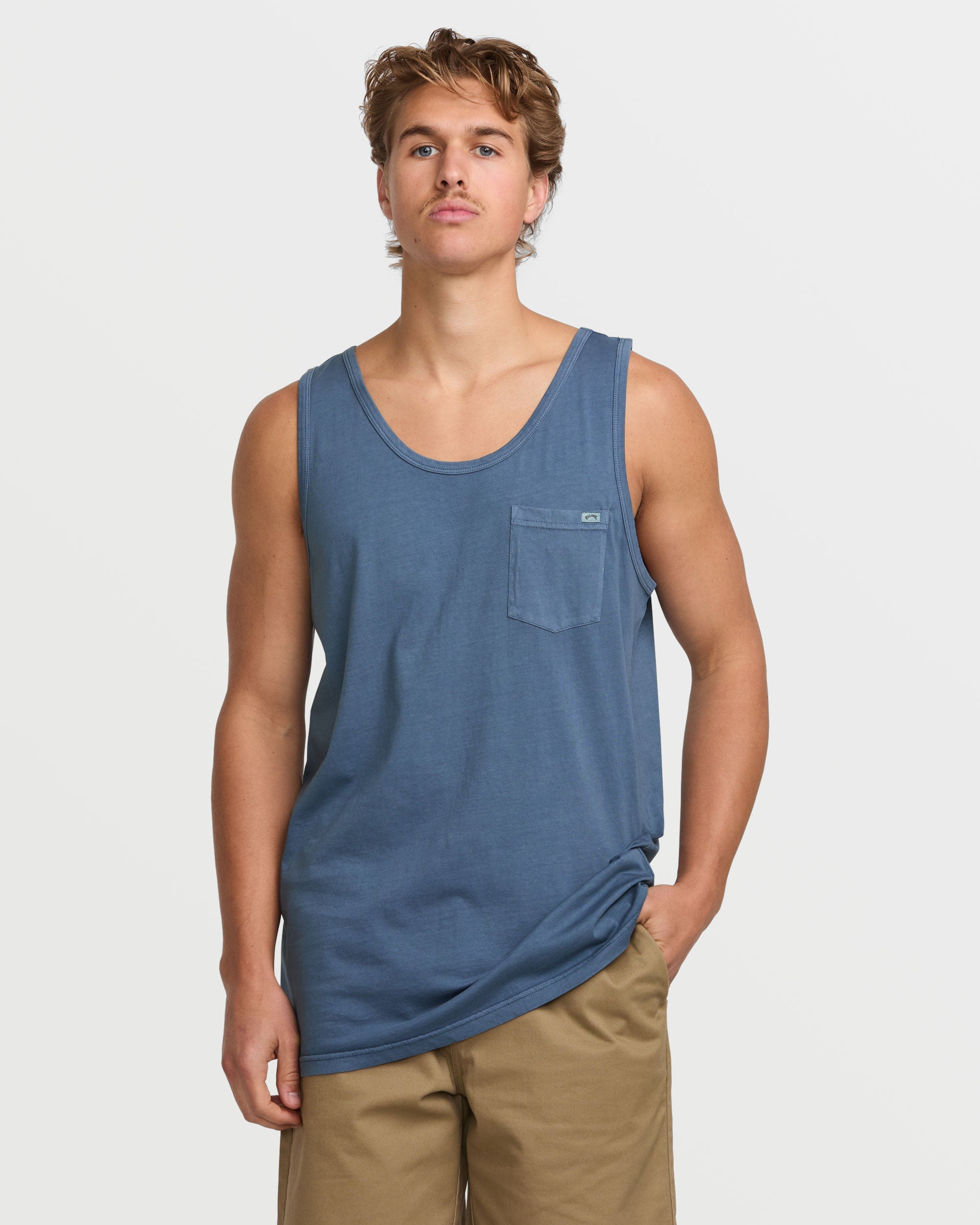 Essential Premium Wave Wash Tank - Slate Blue