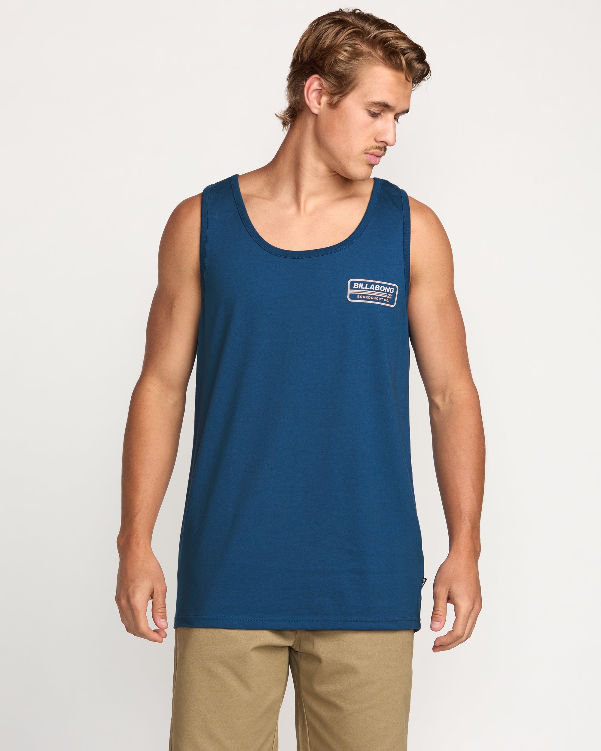 Walled Premium Tank - Deep Blue
