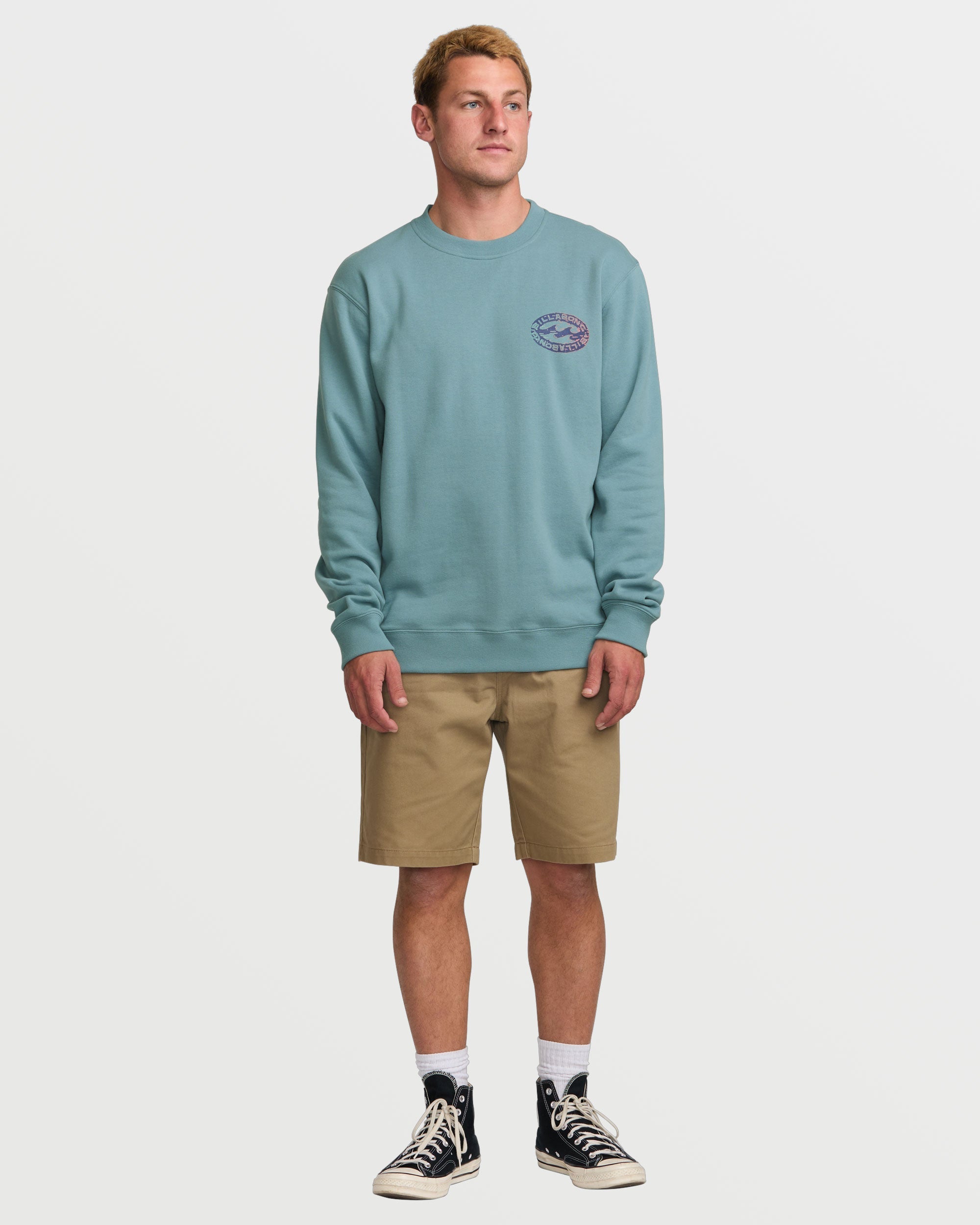 Short Sands Crew Sweatshirt - Washed Blue - Image 5