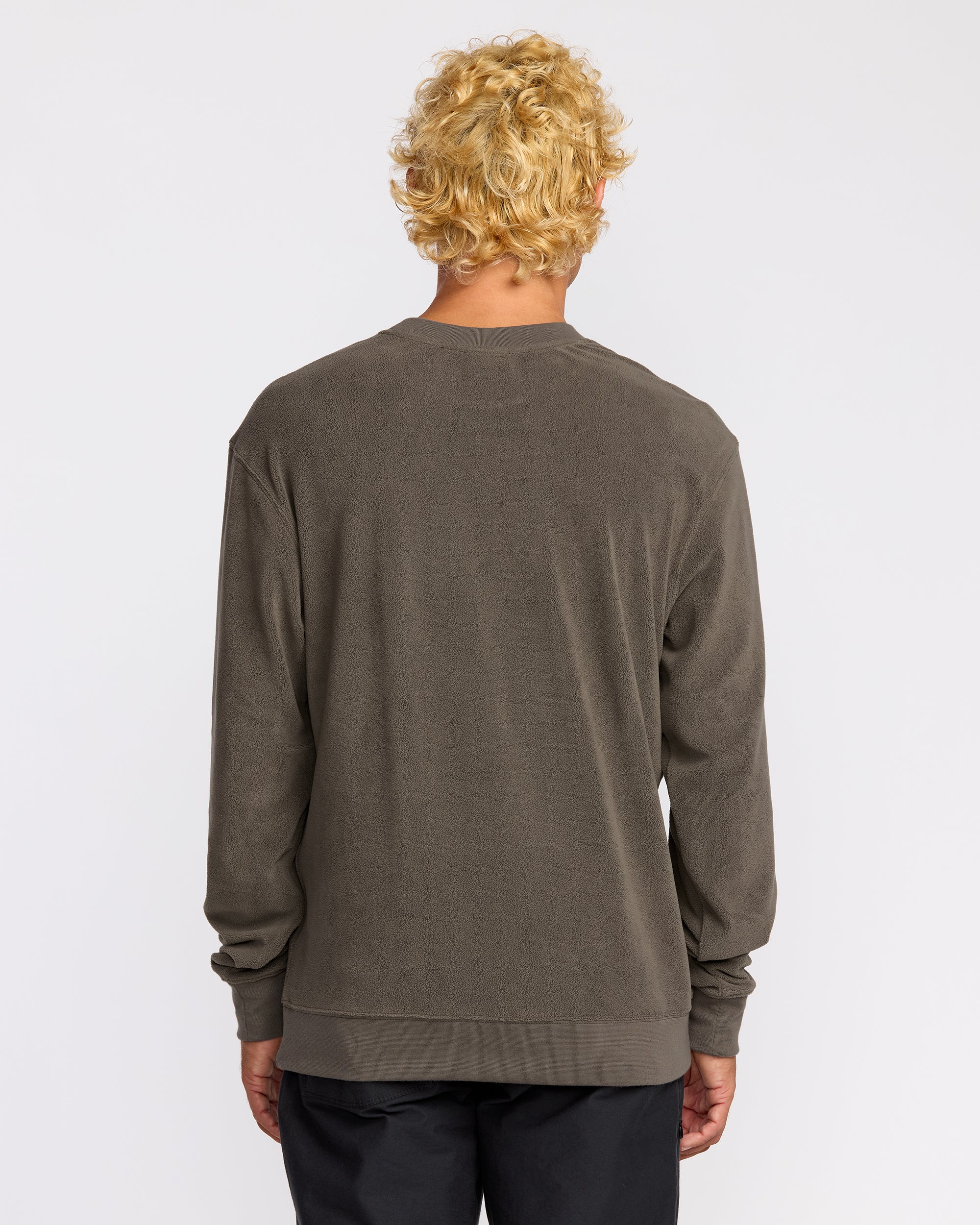 Torched Crewneck Sweatshirt - Brown - Image 6