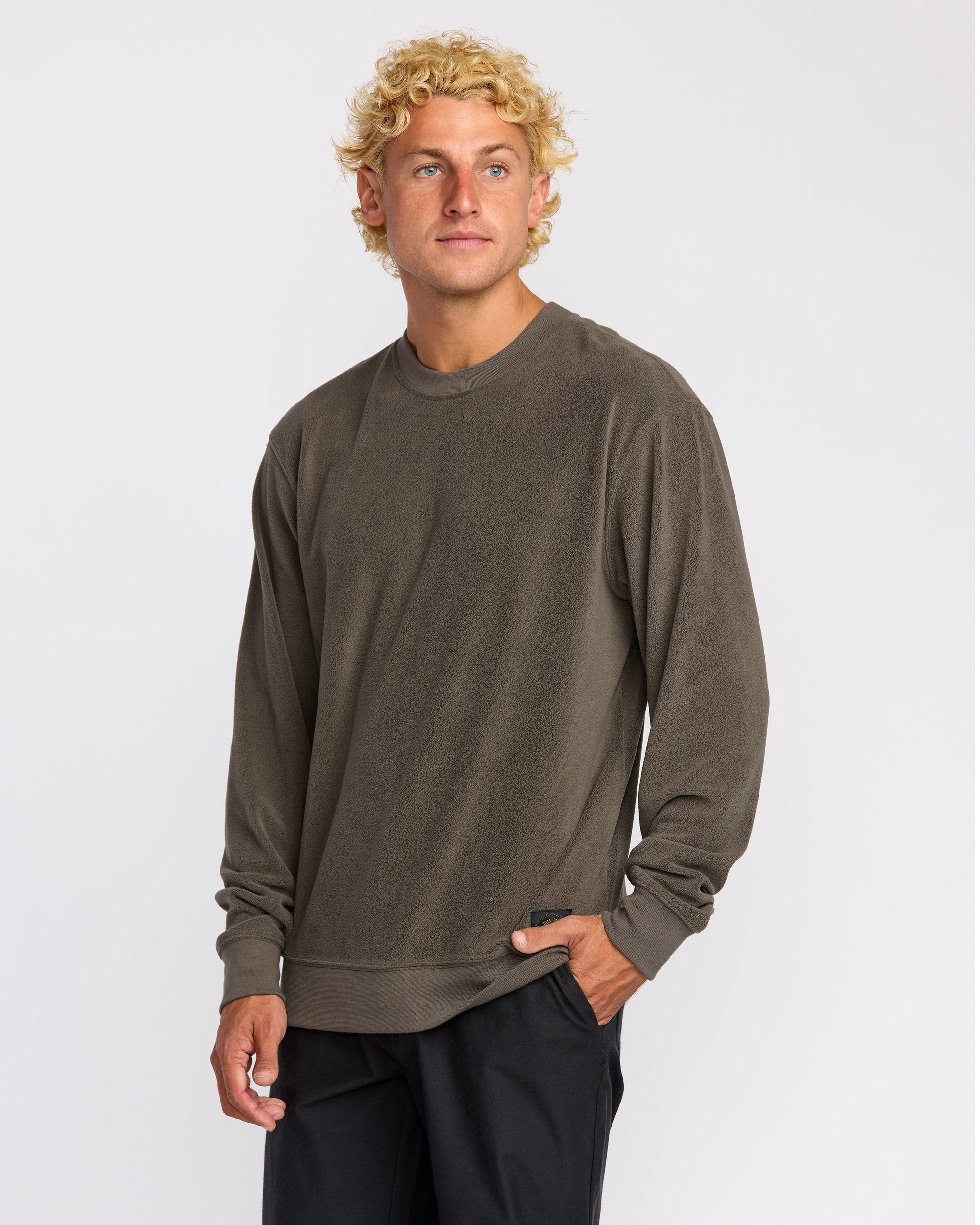 Torched Crewneck Sweatshirt - Brown - Image 4