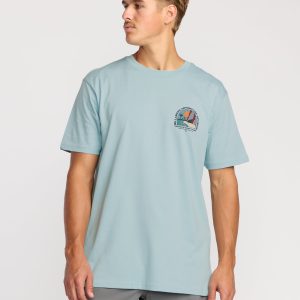 Sundown A/Div Short Sleeve T-Shirt - Dusty Blue