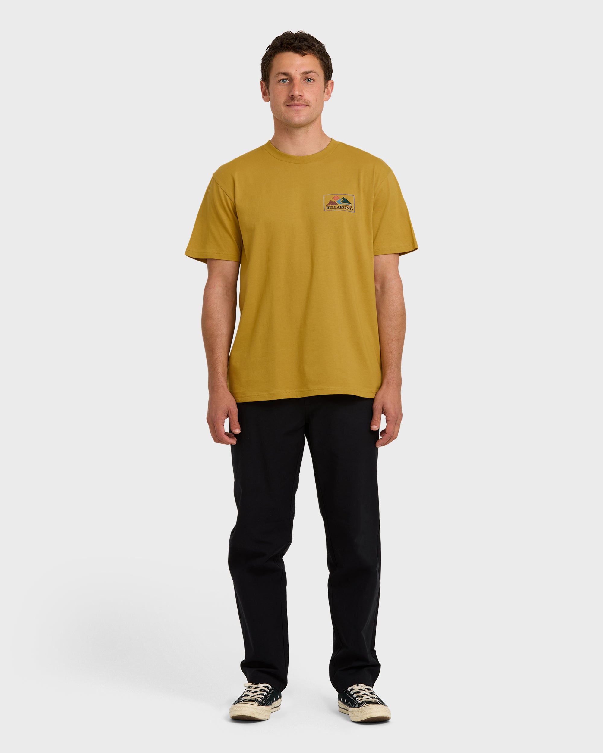 A/Div Range Short Sleeve T-Shirt - Mustard - Image 4