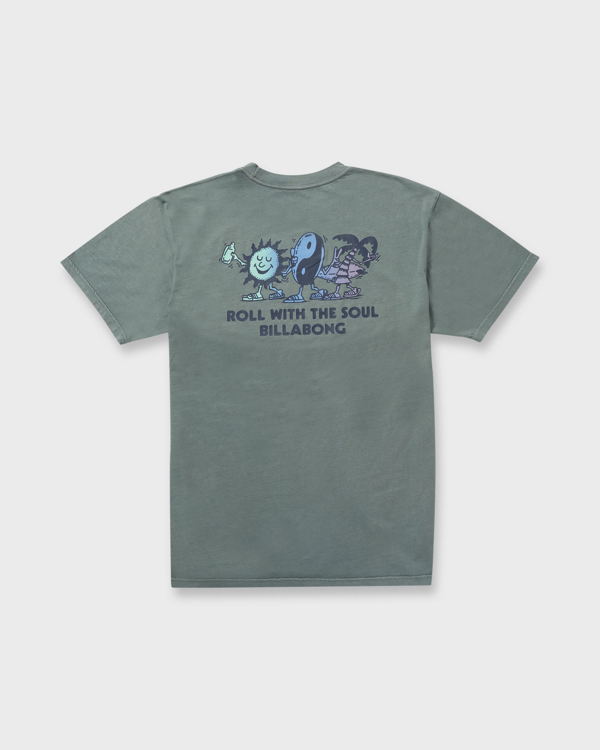 Roll Premium Wave Wash Short Sleeve Tee - Dark Slate - Image 4