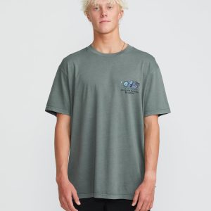 Roll Premium Wave Wash Short Sleeve Tee - Dark Slate