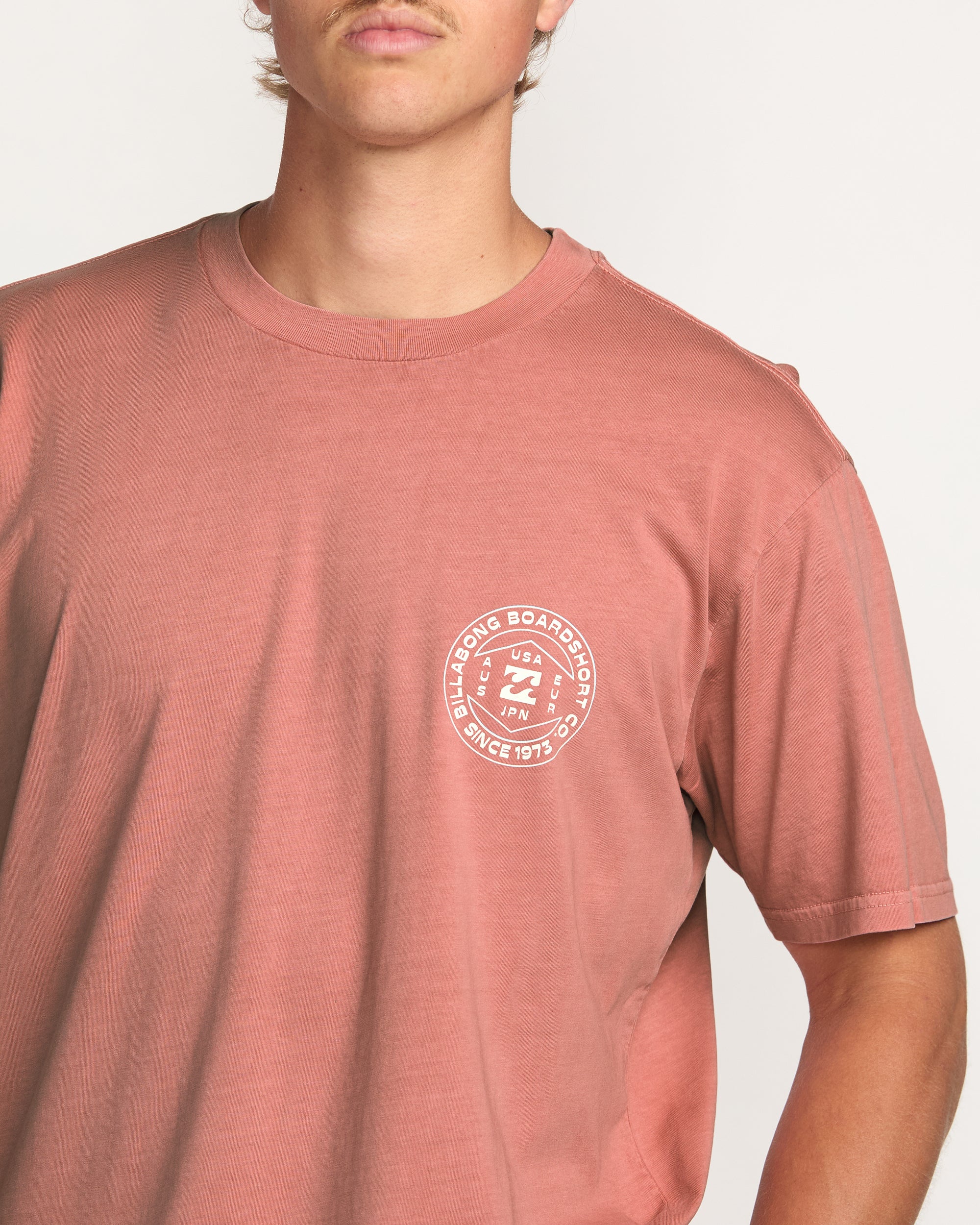 Rotation Premium Wave Wash Tee - Dusty Rose - Image 7