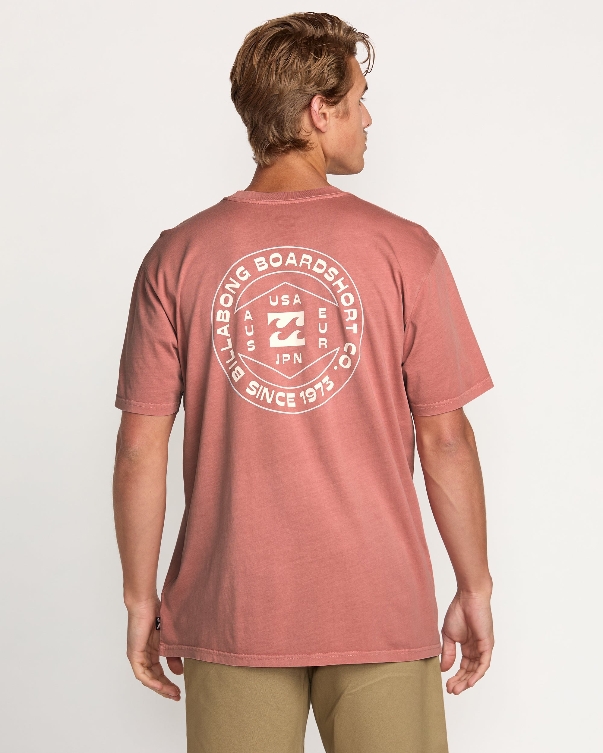 Rotation Premium Wave Wash Tee - Dusty Rose - Image 2