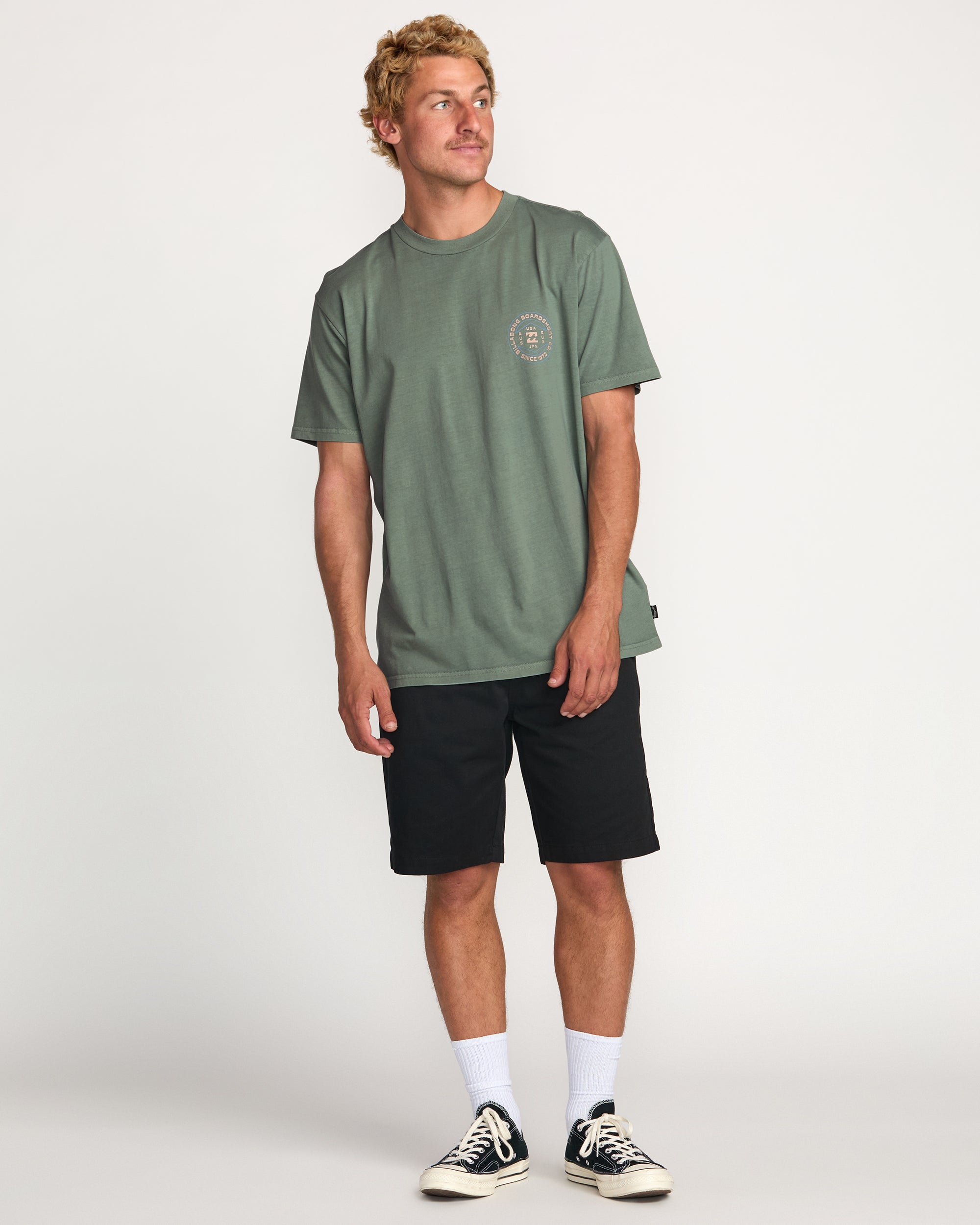 Rotation Premium Wave Wash Tee - Pine - Image 5