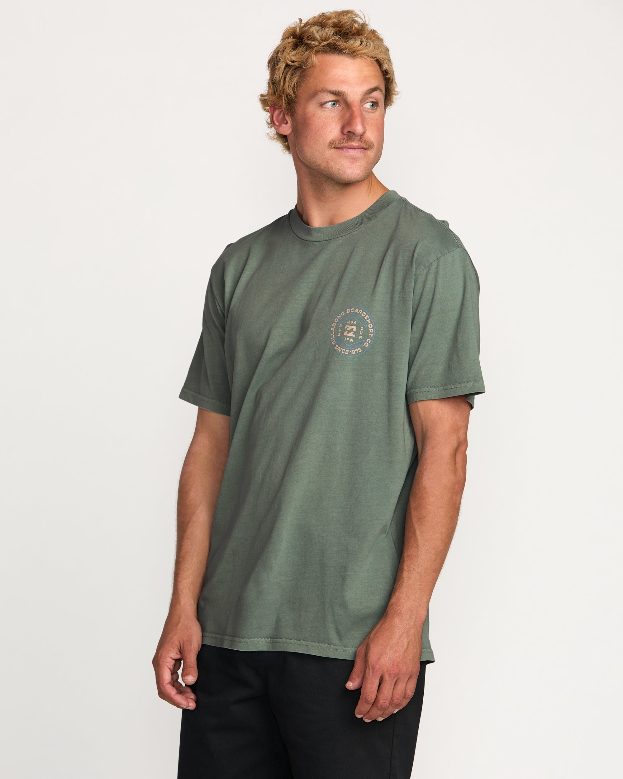 Rotation Premium Wave Wash Tee - Pine - Image 6
