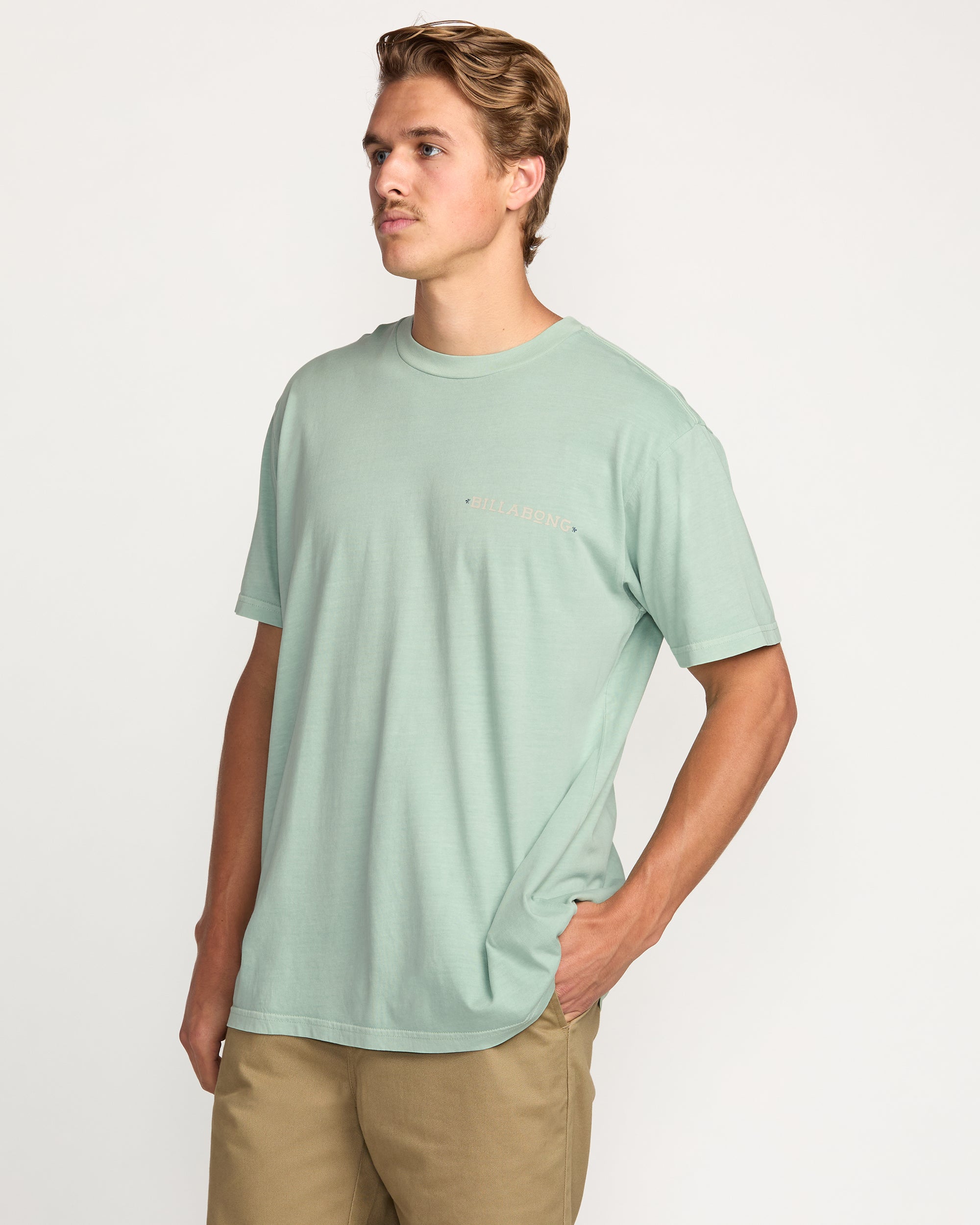 Paise Haze Premium Wave Wash Tee - Mist Green - Image 6