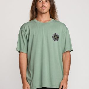 Decal Regular Wave Wash Tee - Mist Green