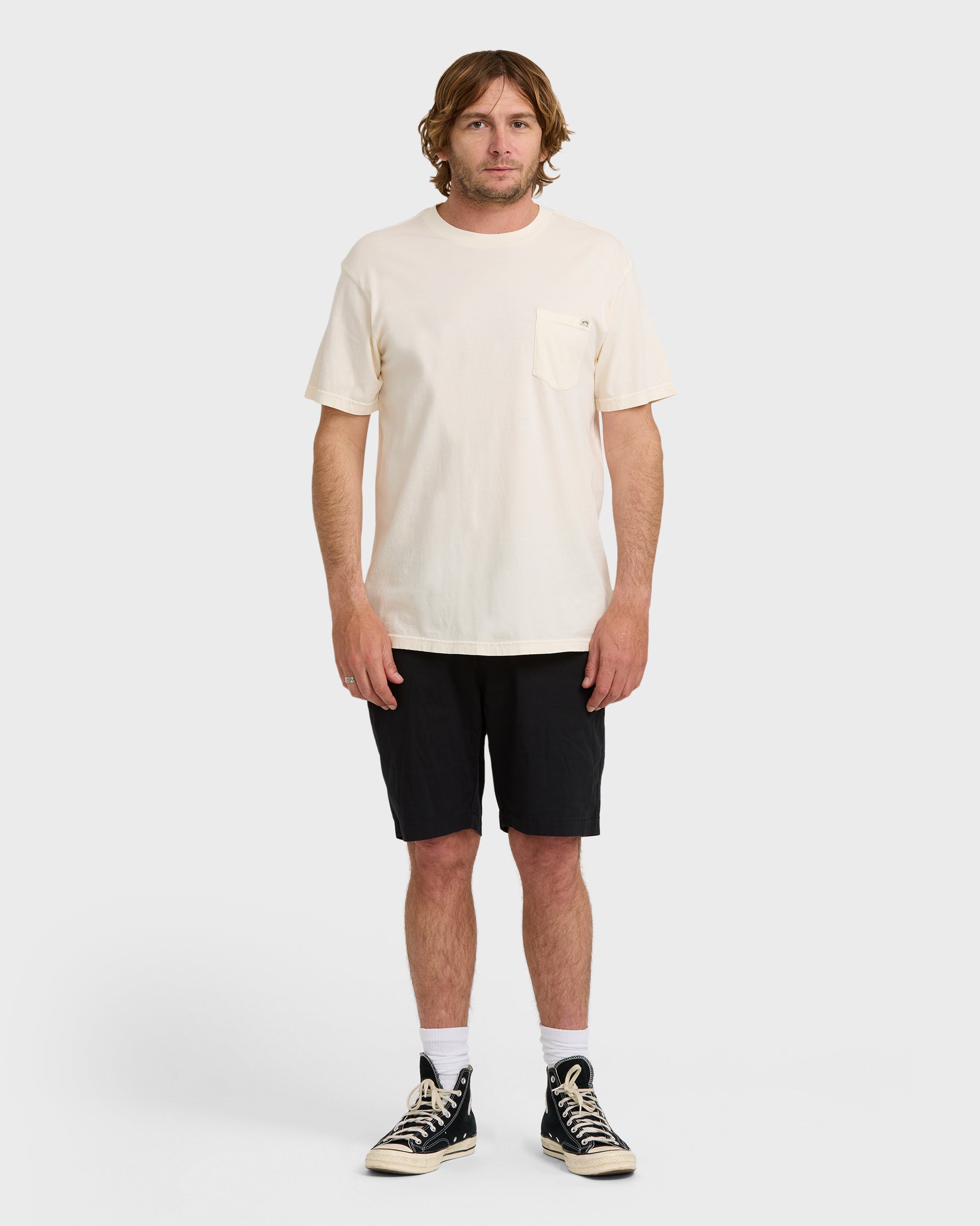 Essential Premium Wave Wash T-Shirt - Off White - Image 4