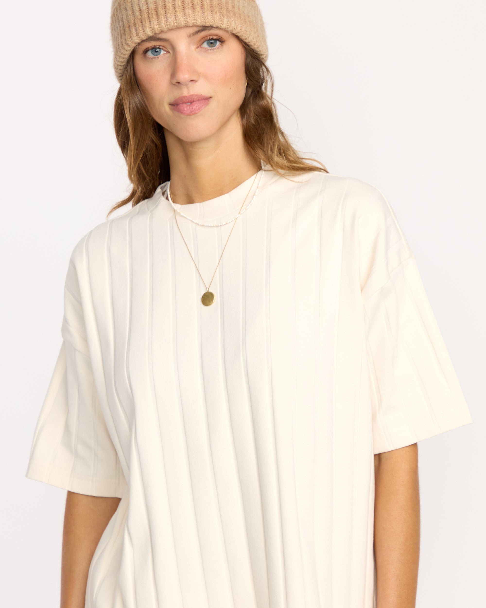 Cass Short Sleeve Top - Whitecap - Image 3