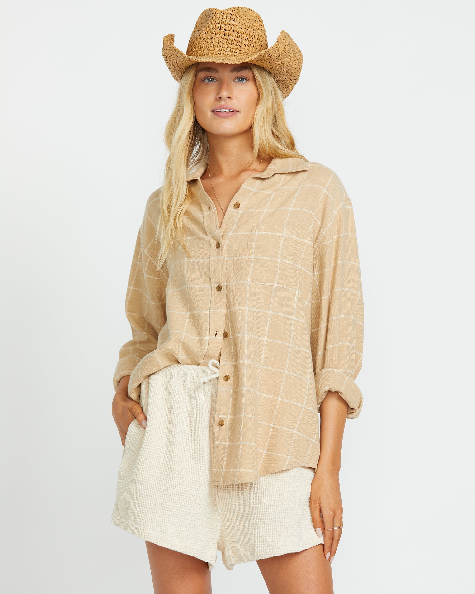 Layer Up Long Sleeve Shirt - Khaki