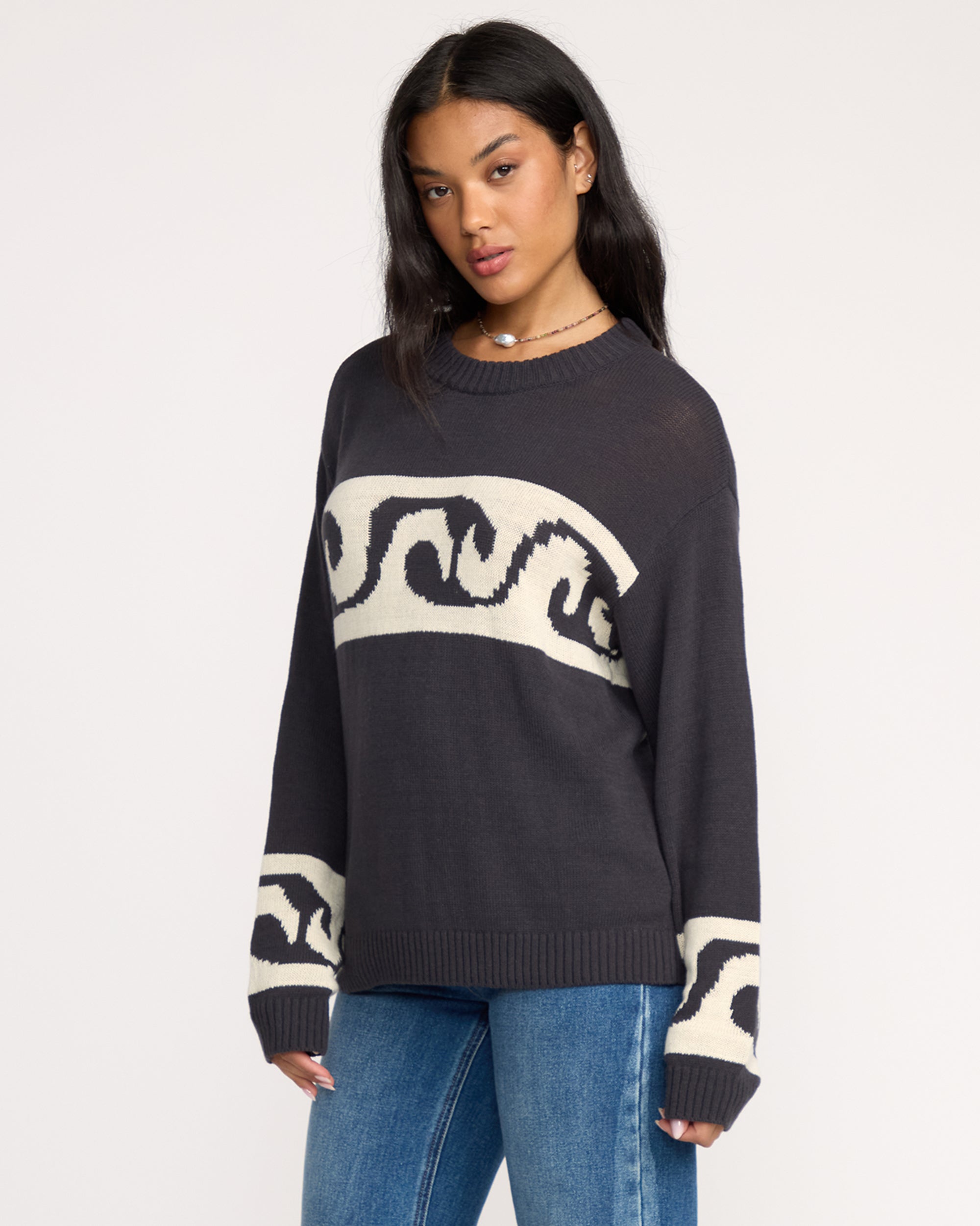Wave Fade Sweater - Black Sands - Image 4