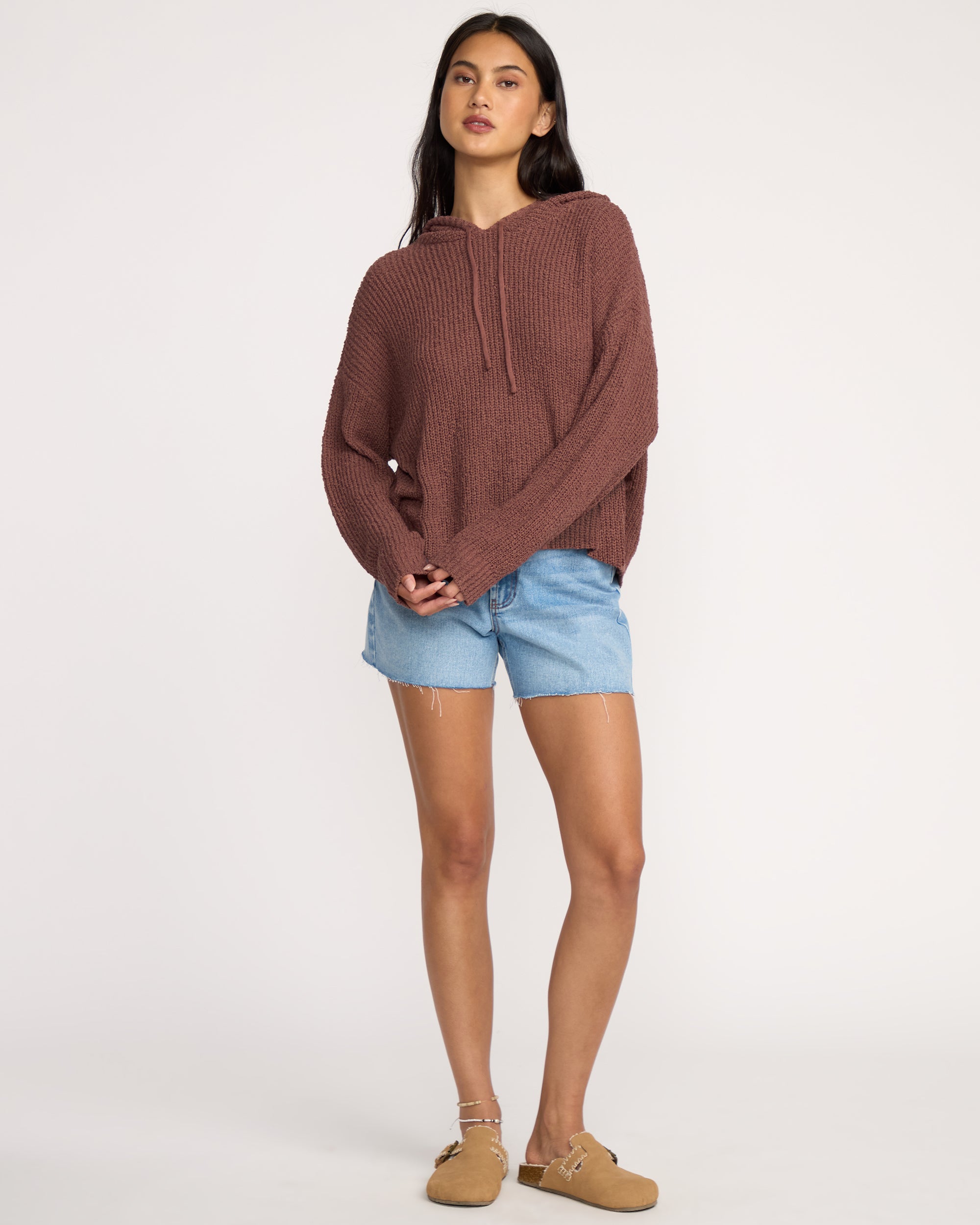 Hot Beachin Hooded Sweater - Espresso - Image 3