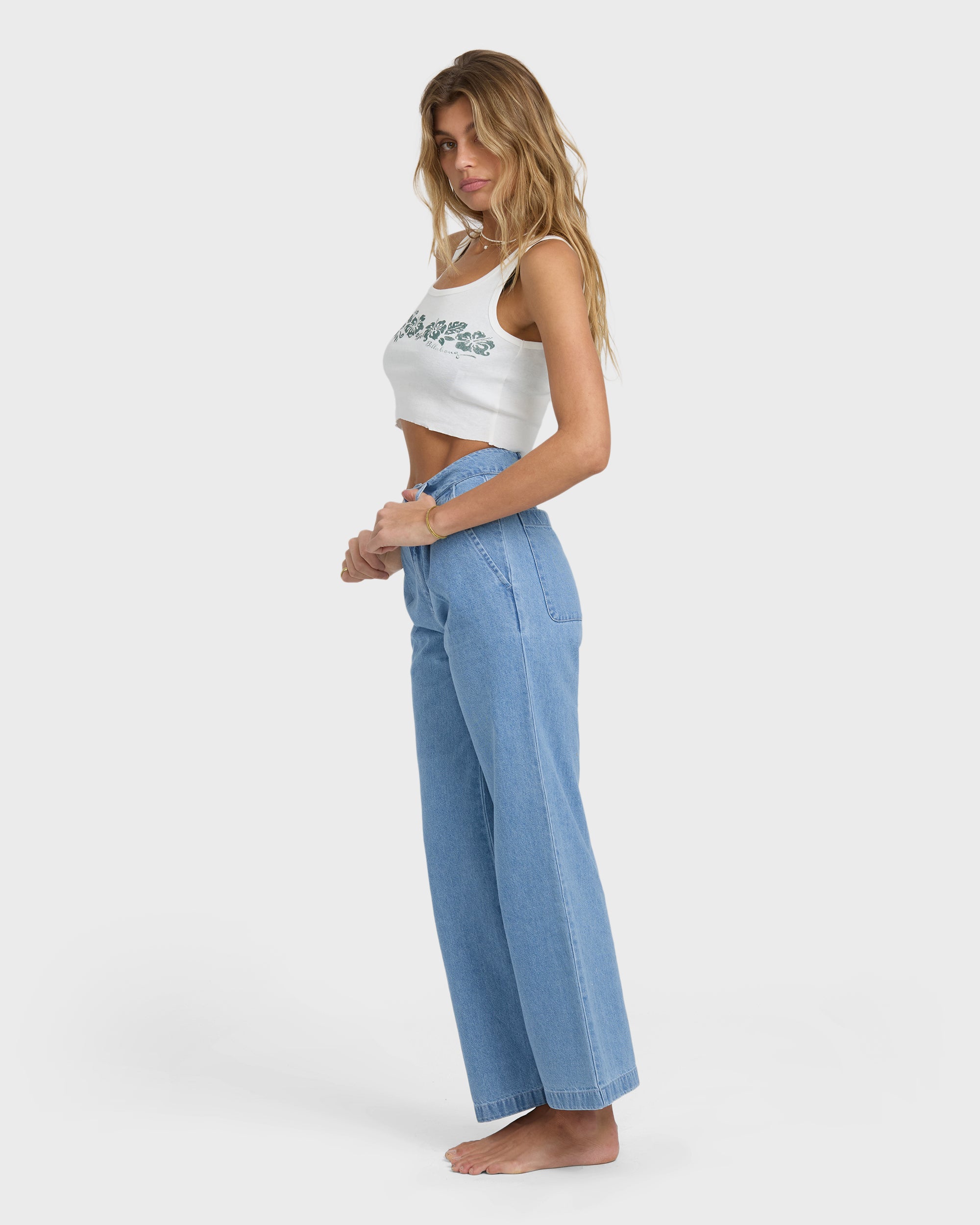 Wave Washed Pants - Sea Blue - Image 5
