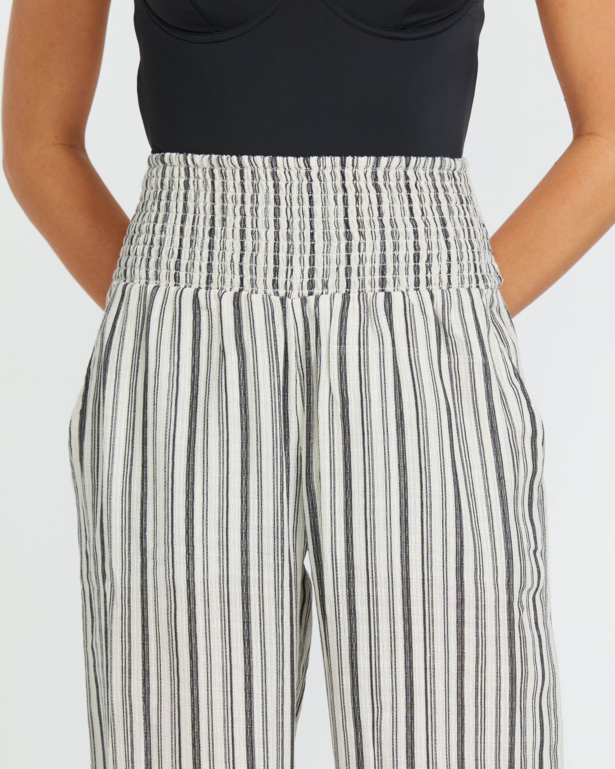 New Waves 2 Elastic Waist Pants - Black Pebble - Image 5