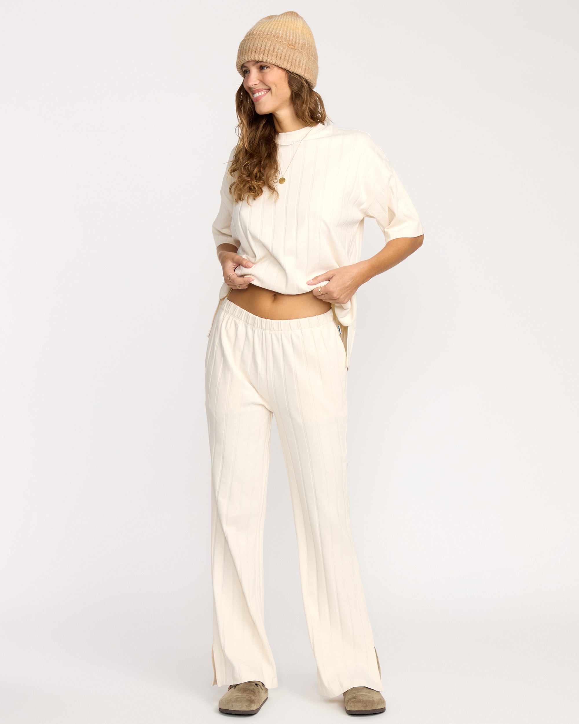 Cass Knit Pants - Whitecap - Image 3