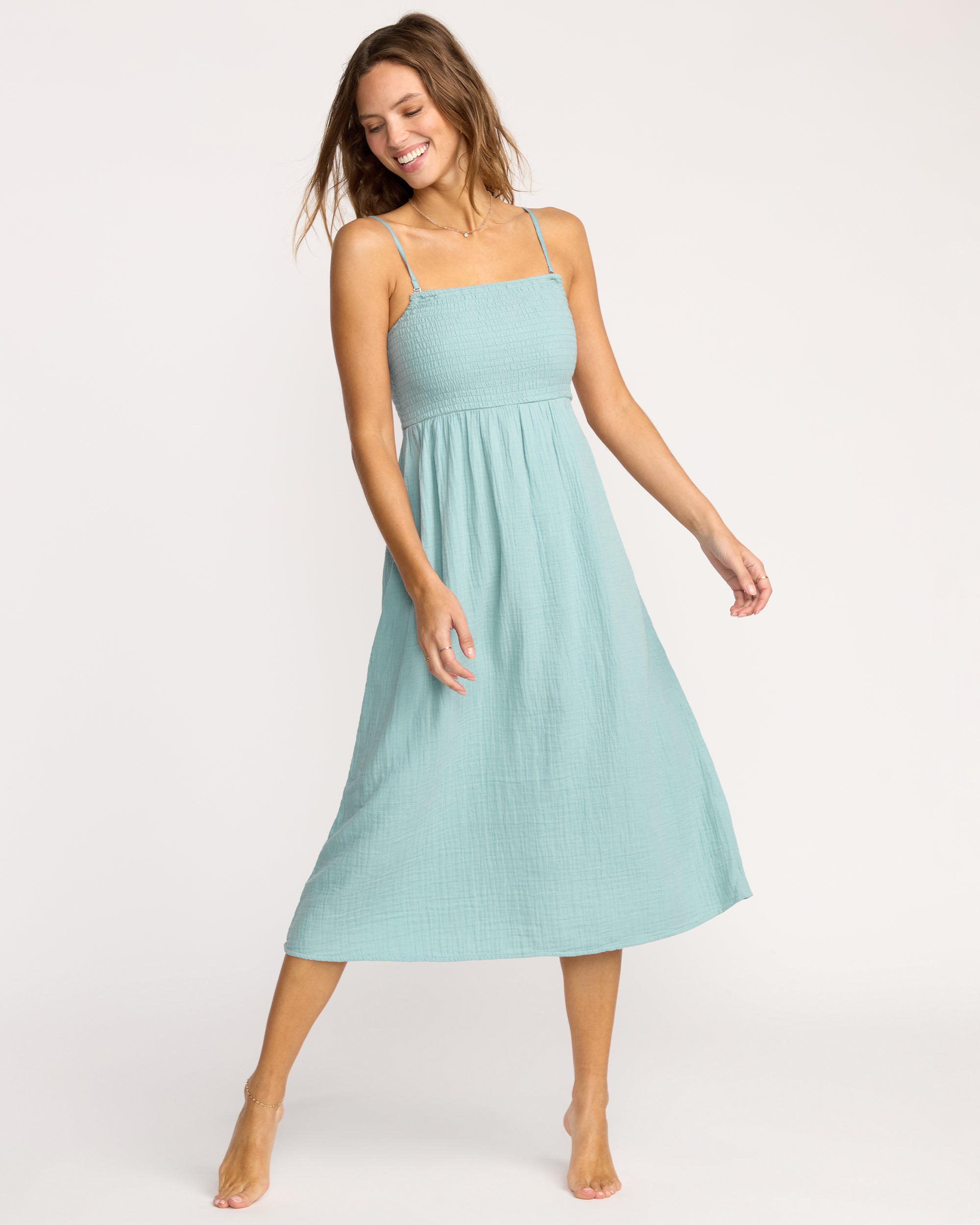 Off The Coast Dress - Blue Fog - Image 5