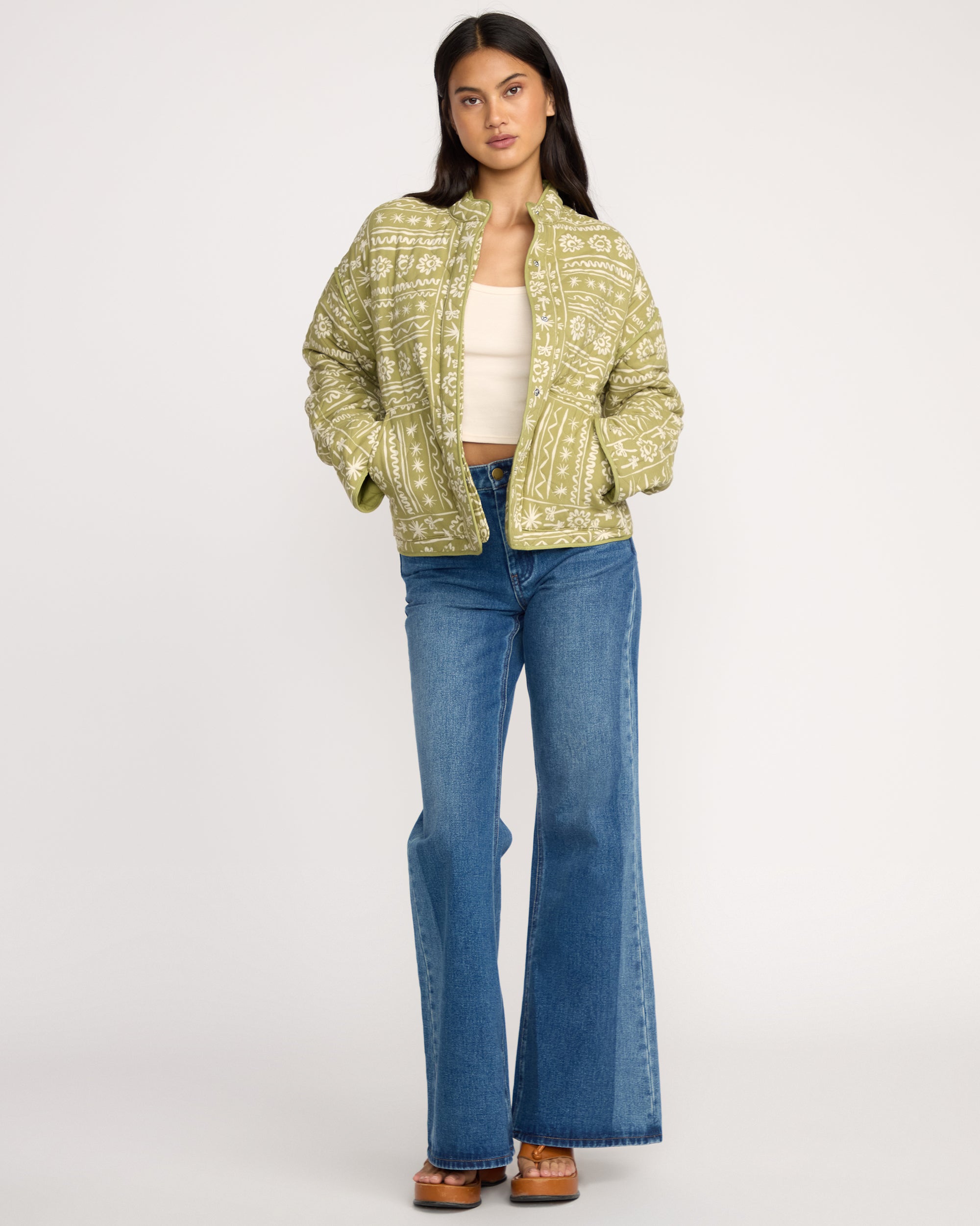 Folk Story Jacket - Green Tea - Image 5