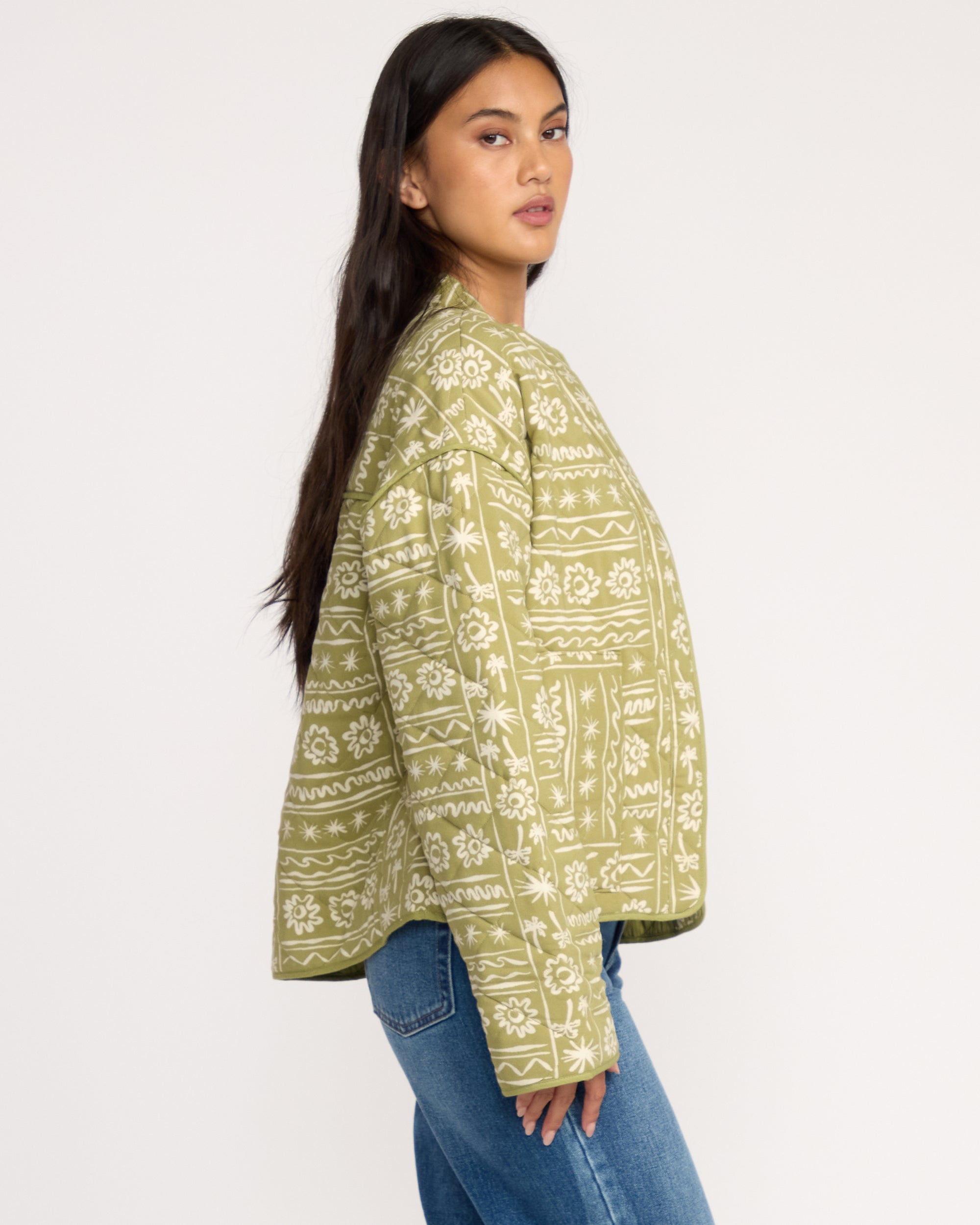 Folk Story Jacket - Green Tea - Image 4