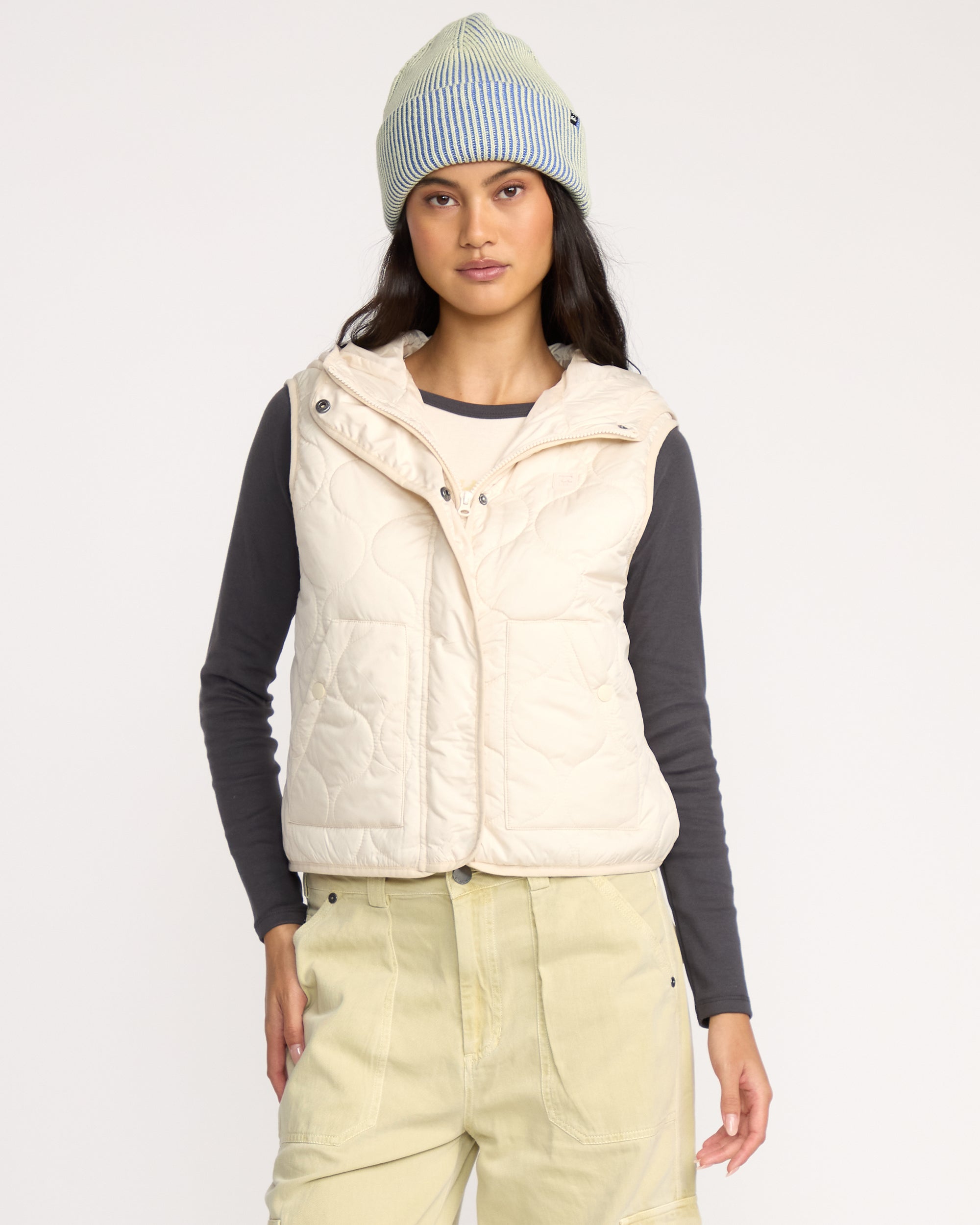 Cliffs Quilted Lightweight Vest - Whitecap