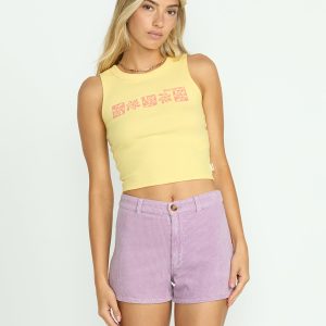 Free Fall Corduroy Shorts - Amethyst Smoke