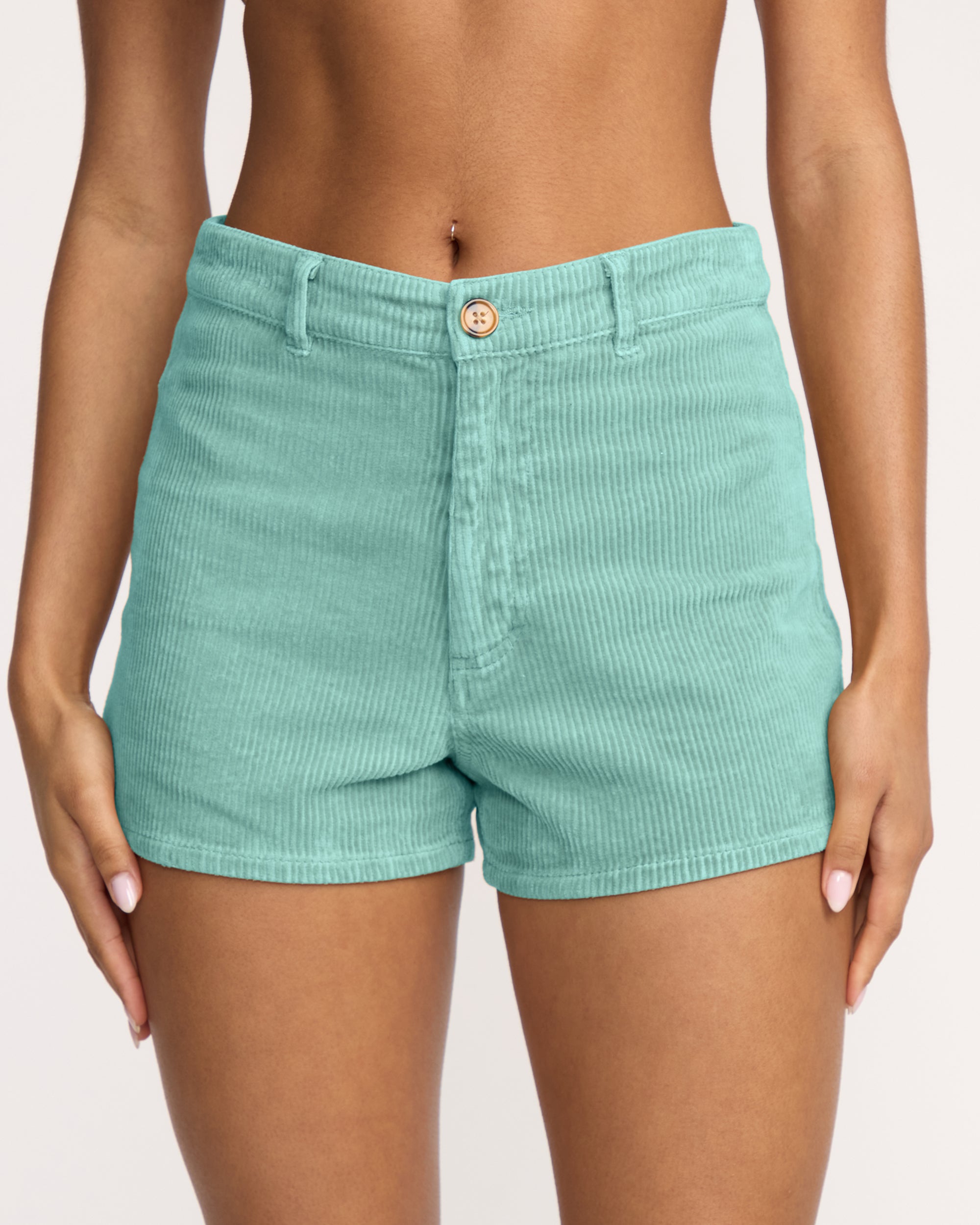 Free Fall Corduroy Shorts - Misty Blue - Image 4