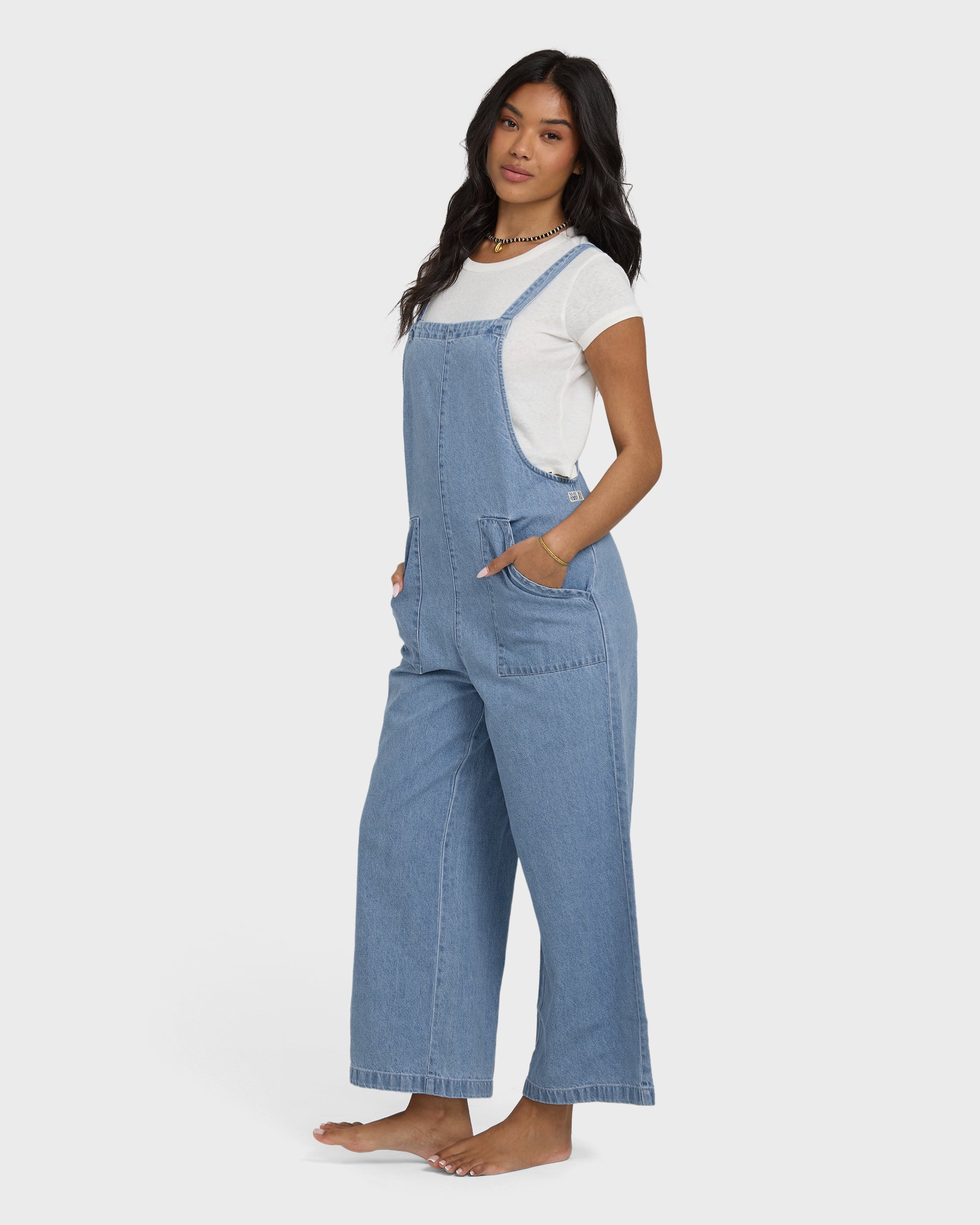 Pacific Time Denim Overall - Sea Blue - Image 6