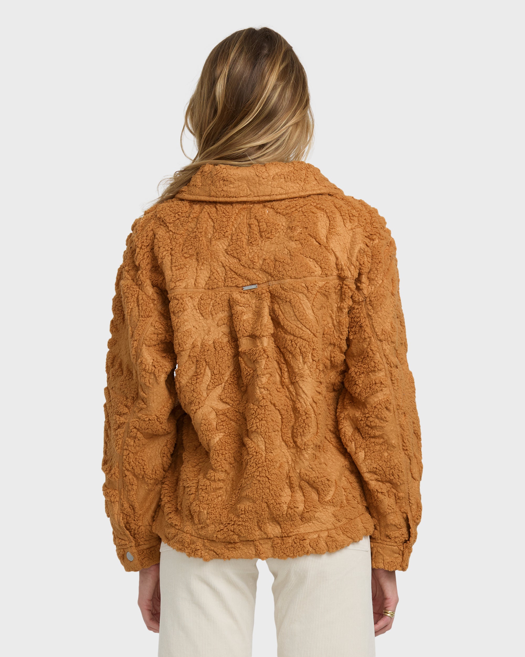 Sundown Sherpa Shacket - Camel - Image 5