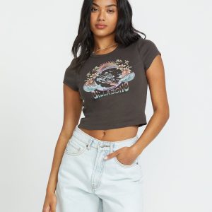 Goes Around Tee - Off Black