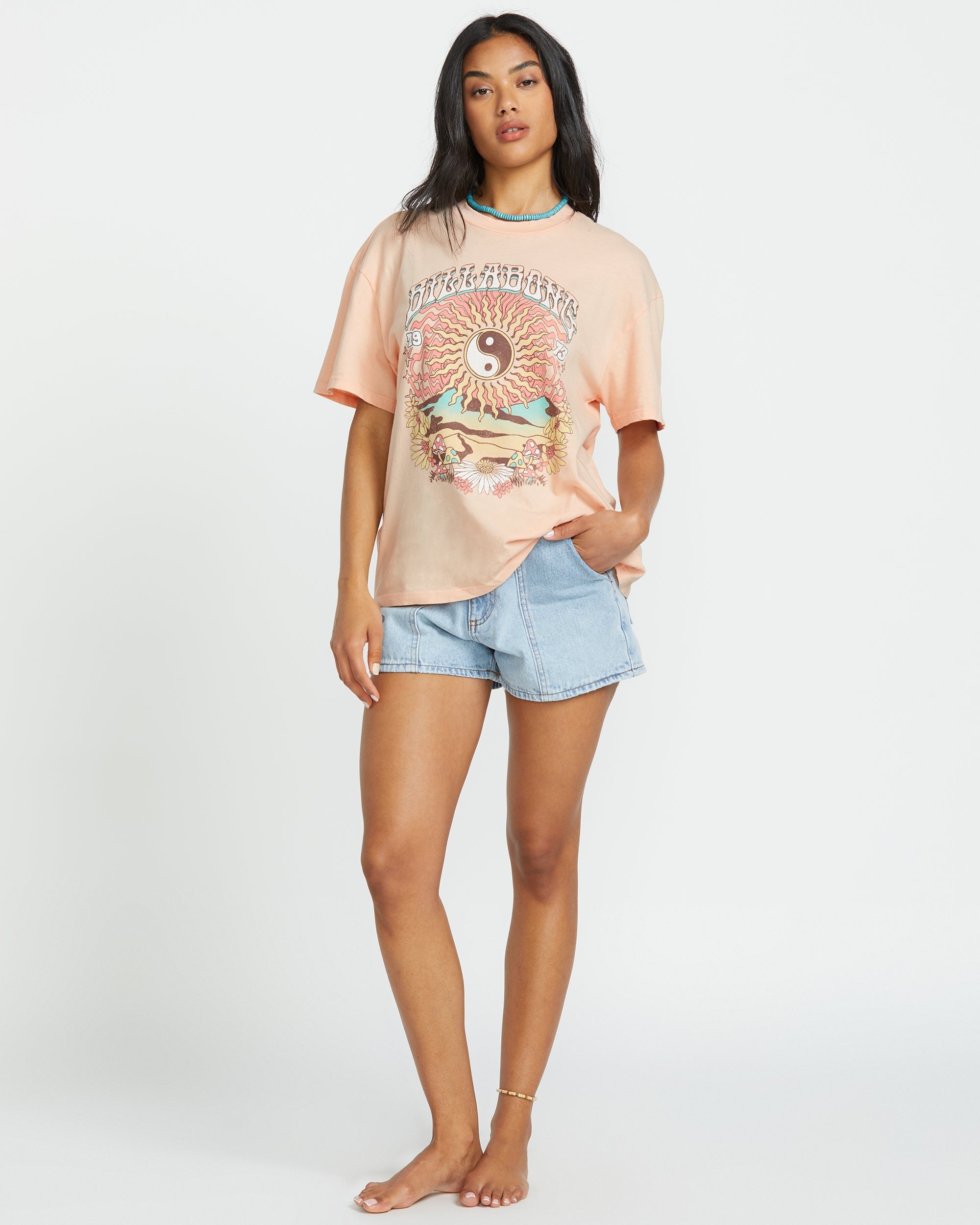 In The Balance Tee - Soft Peach - Image 4