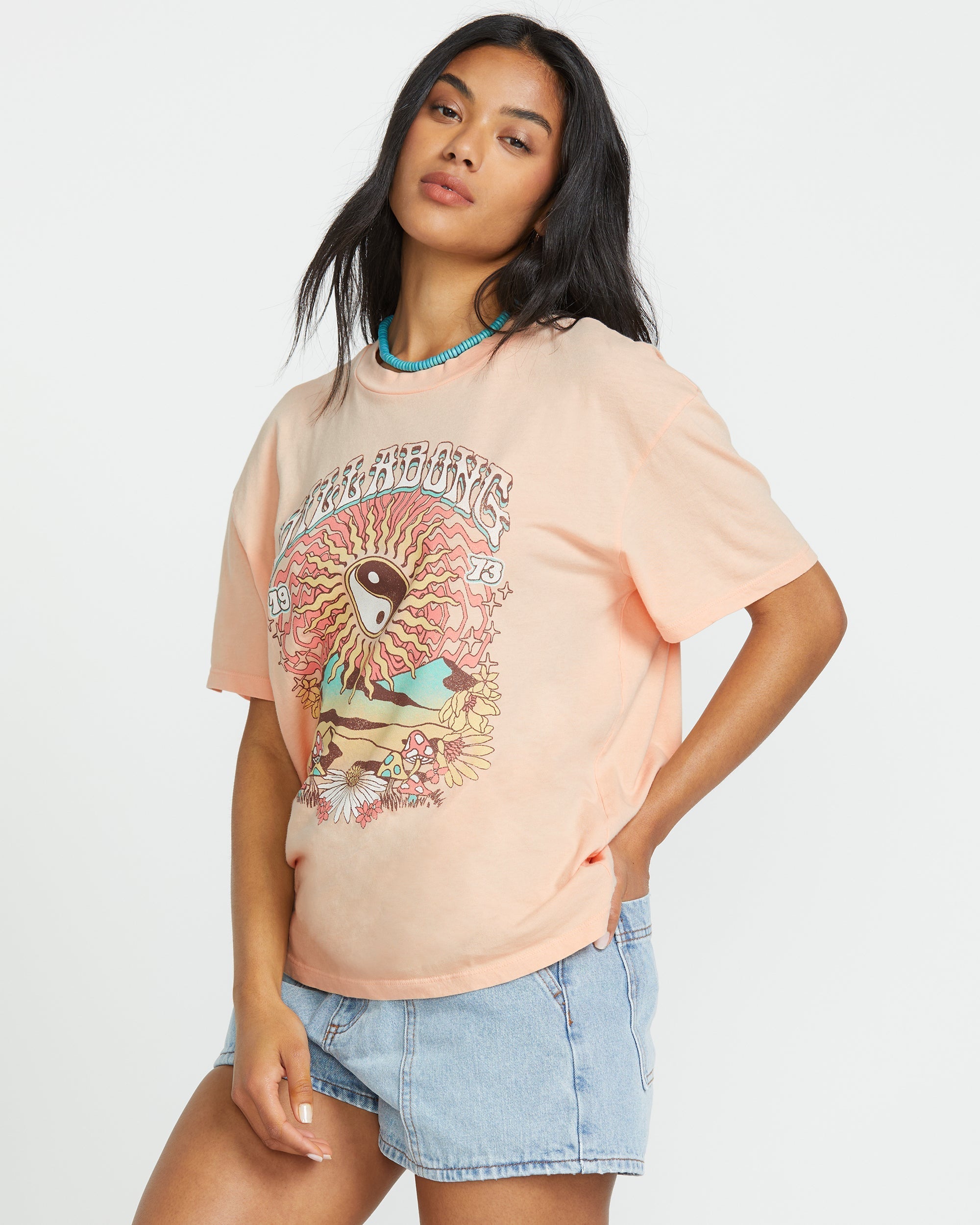 In The Balance Tee - Soft Peach - Image 3