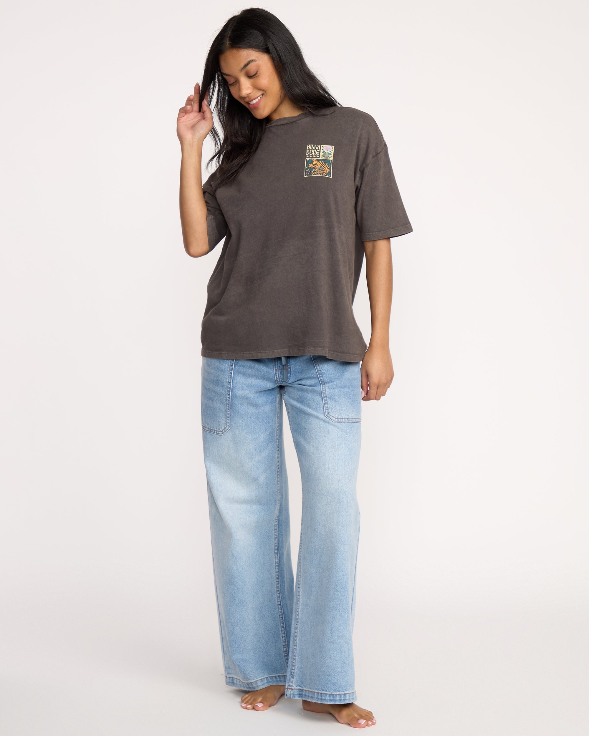 Daydream Away T-Shirt - Off Black - Image 4