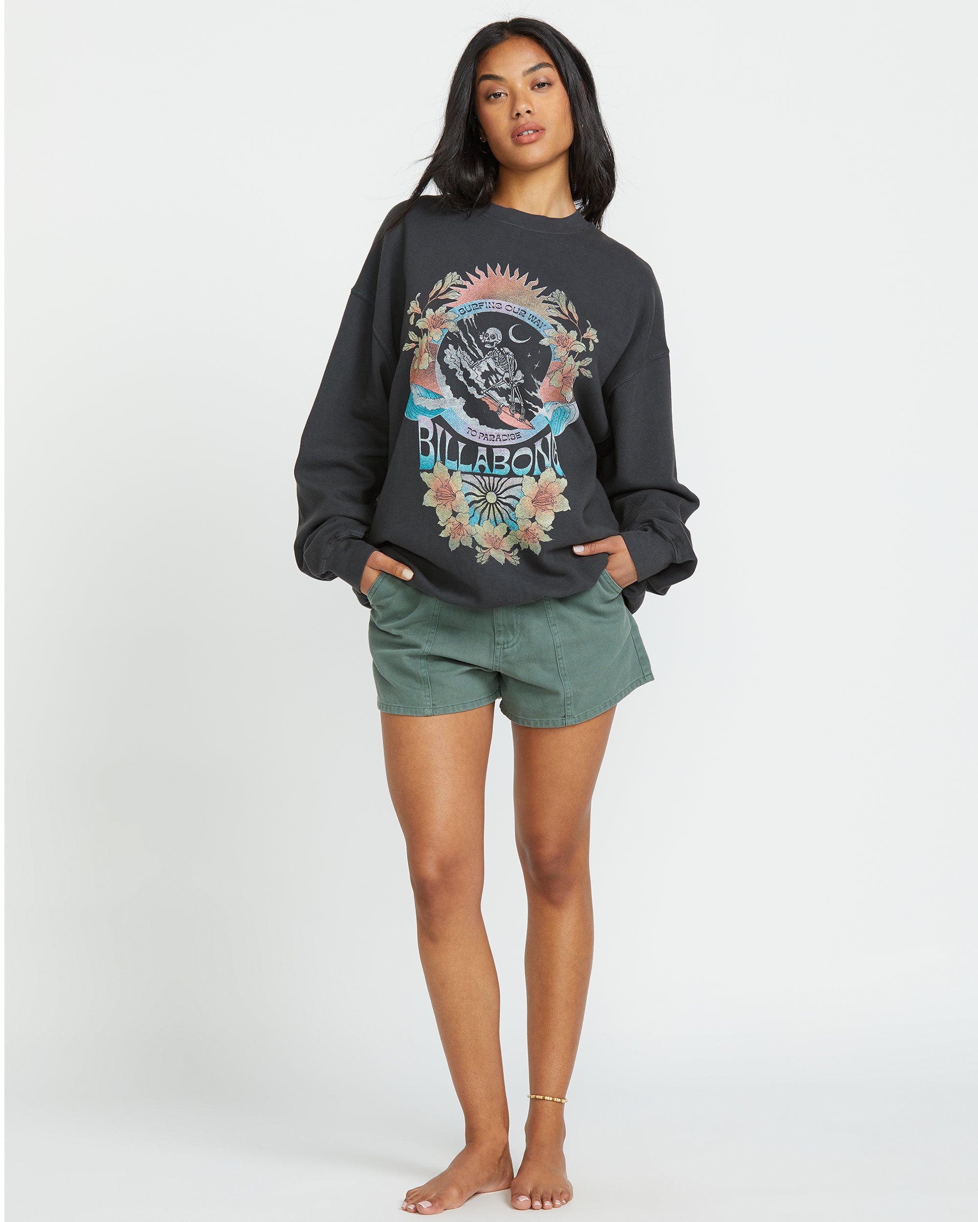 Ride In Crew Sweatshirt - Black Sands - Image 3