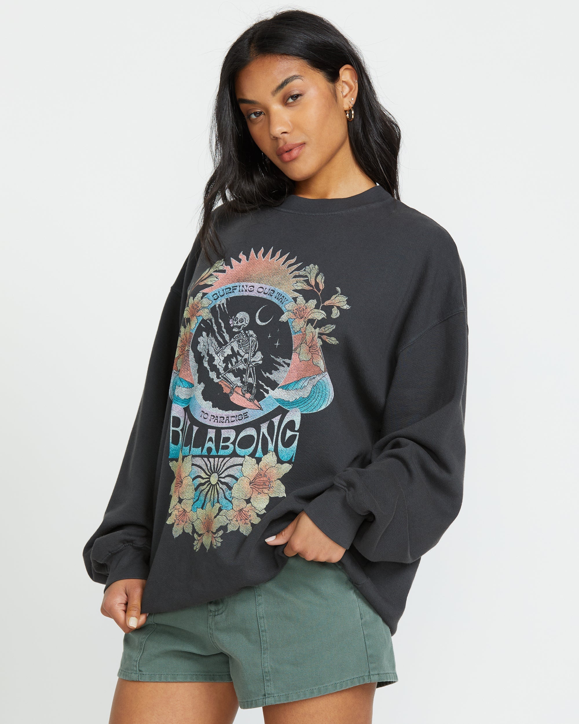 Ride In Crew Sweatshirt - Black Sands - Image 4