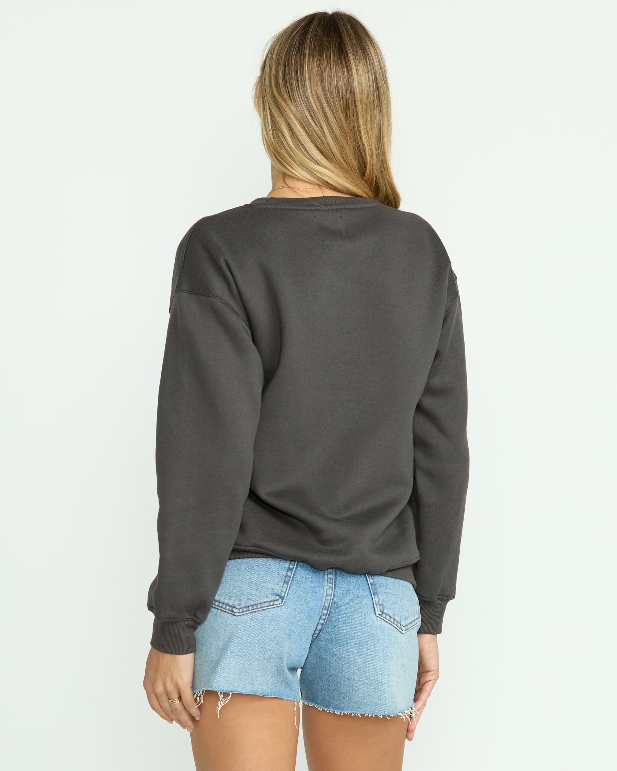 Wonderland Calls Crewneck Sweatshirt - Off Black - Image 5