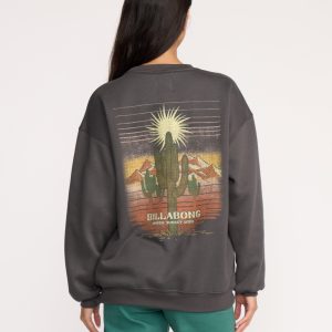 Desert Break Crewneck Sweatshirt - Off Black