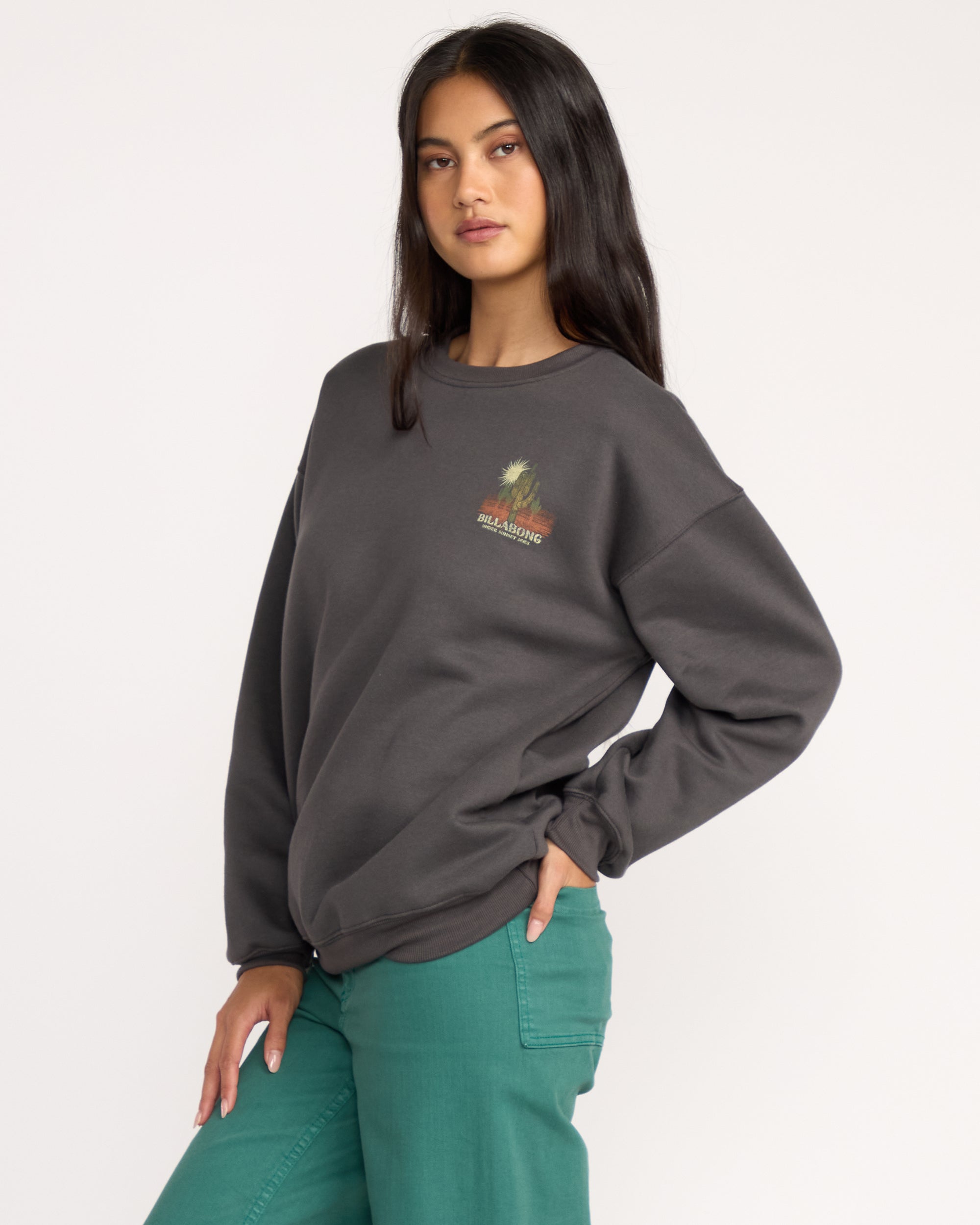 Desert Break Crewneck Sweatshirt - Off Black - Image 5
