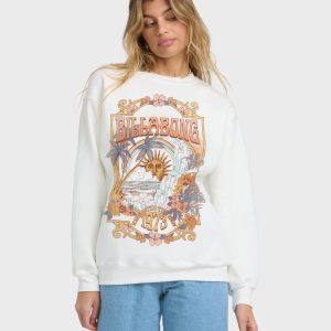 Seaside Dreams Crewneck Sweatshirt - Salt Crystal