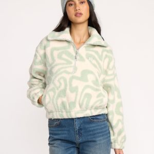 Barra Half Zip Sweatshirt - Green Haze