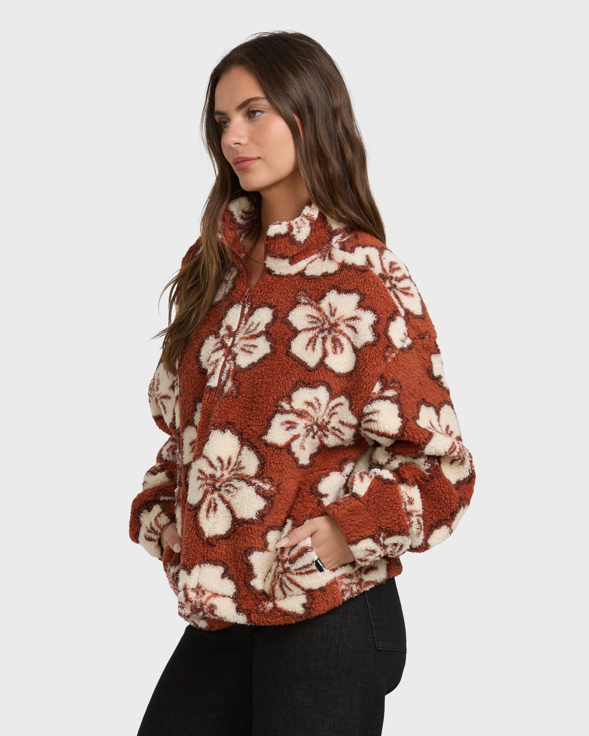All The Time Sherpa Half Zip Sweatshirt - Sedona - Image 4
