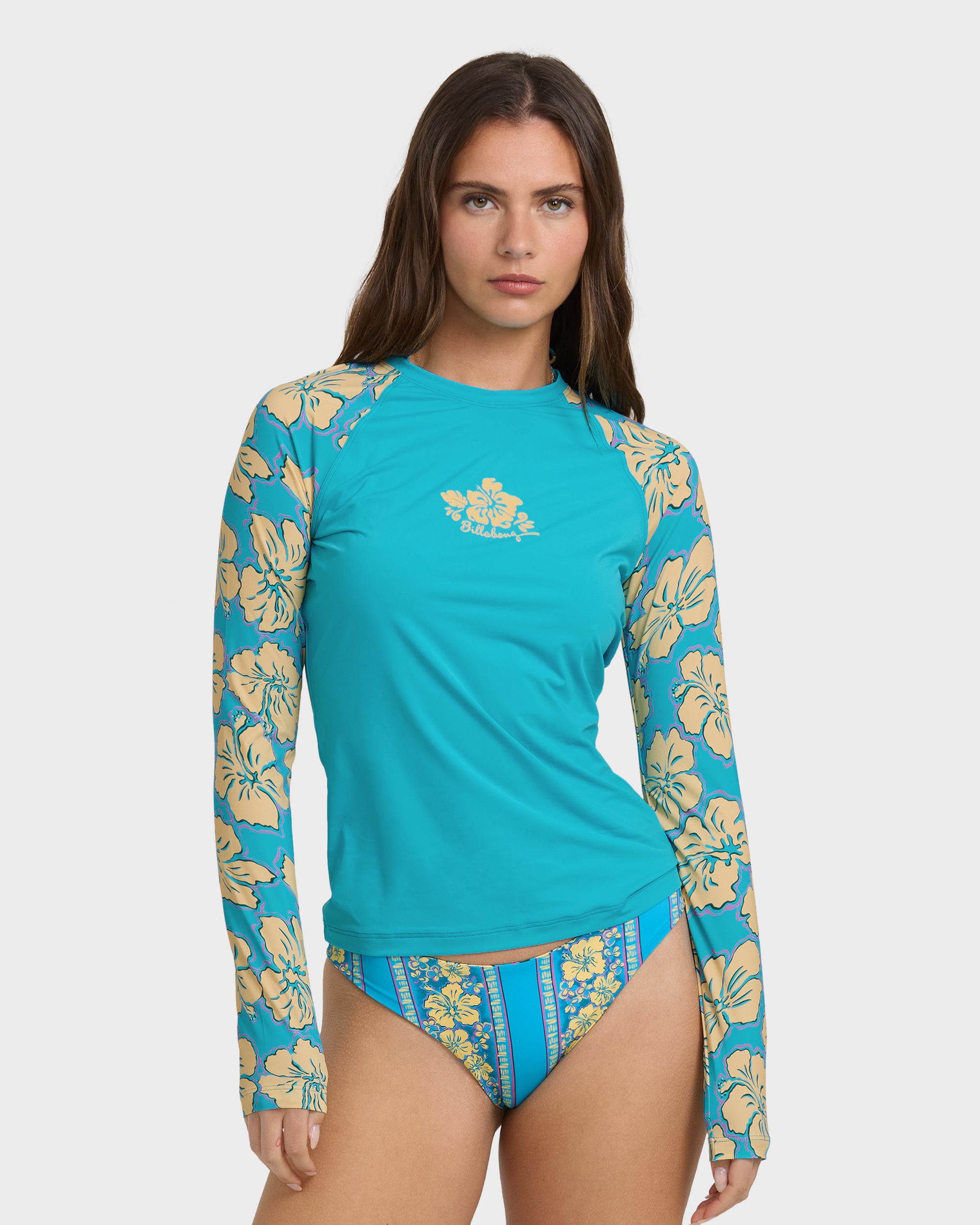Tropic Shift Long Sleeve Rashguard - Atlantis
