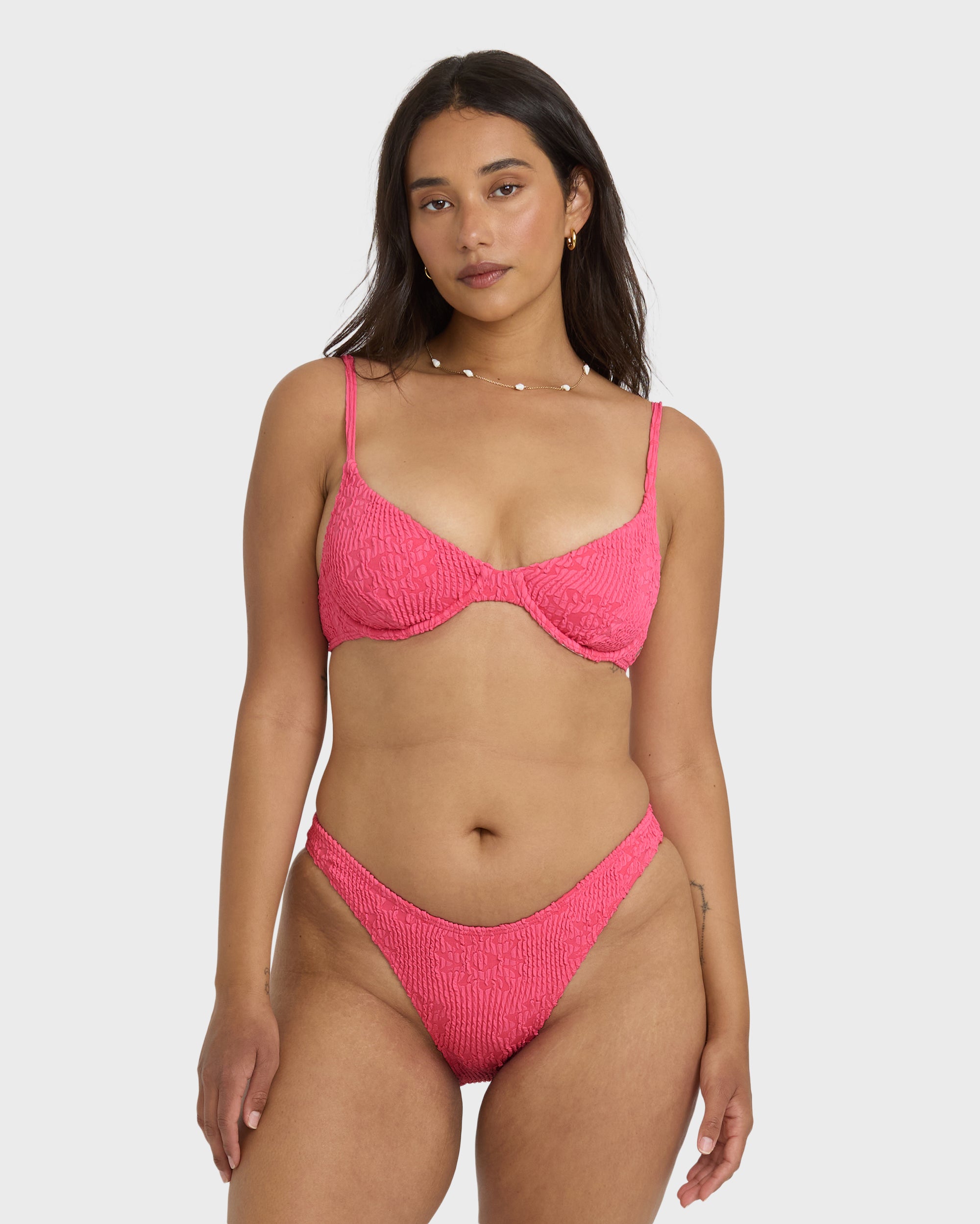 Were Wild Demi Underwire Bikini Top - Paradise Pink