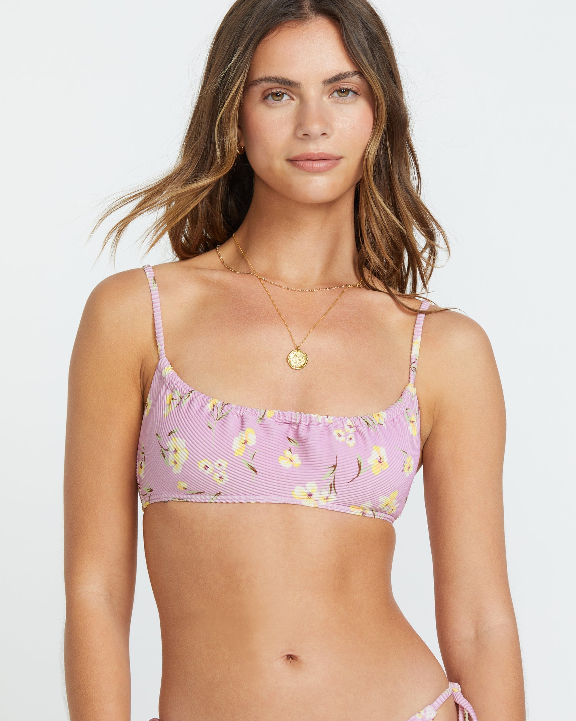 Peaceful Petals Mila Bralette Bikini Top - Amethyst Smoke - Image 6