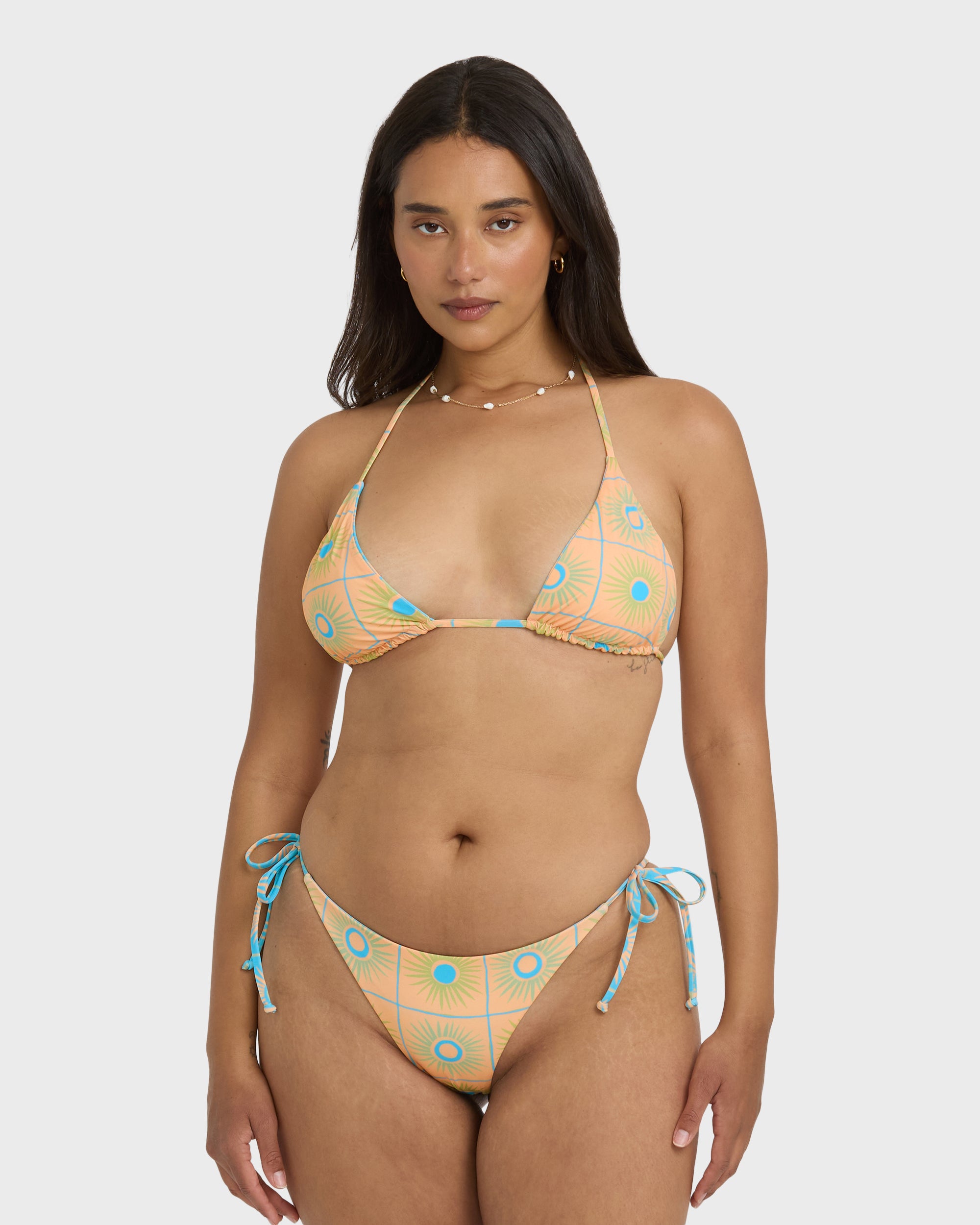 Show Me Sun Reversible Tie-Side Tanga Bikini Bottom - Multi - Image 3