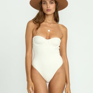 Wander Over Hailey One-Piece Swimsuit - Salt Crystal
