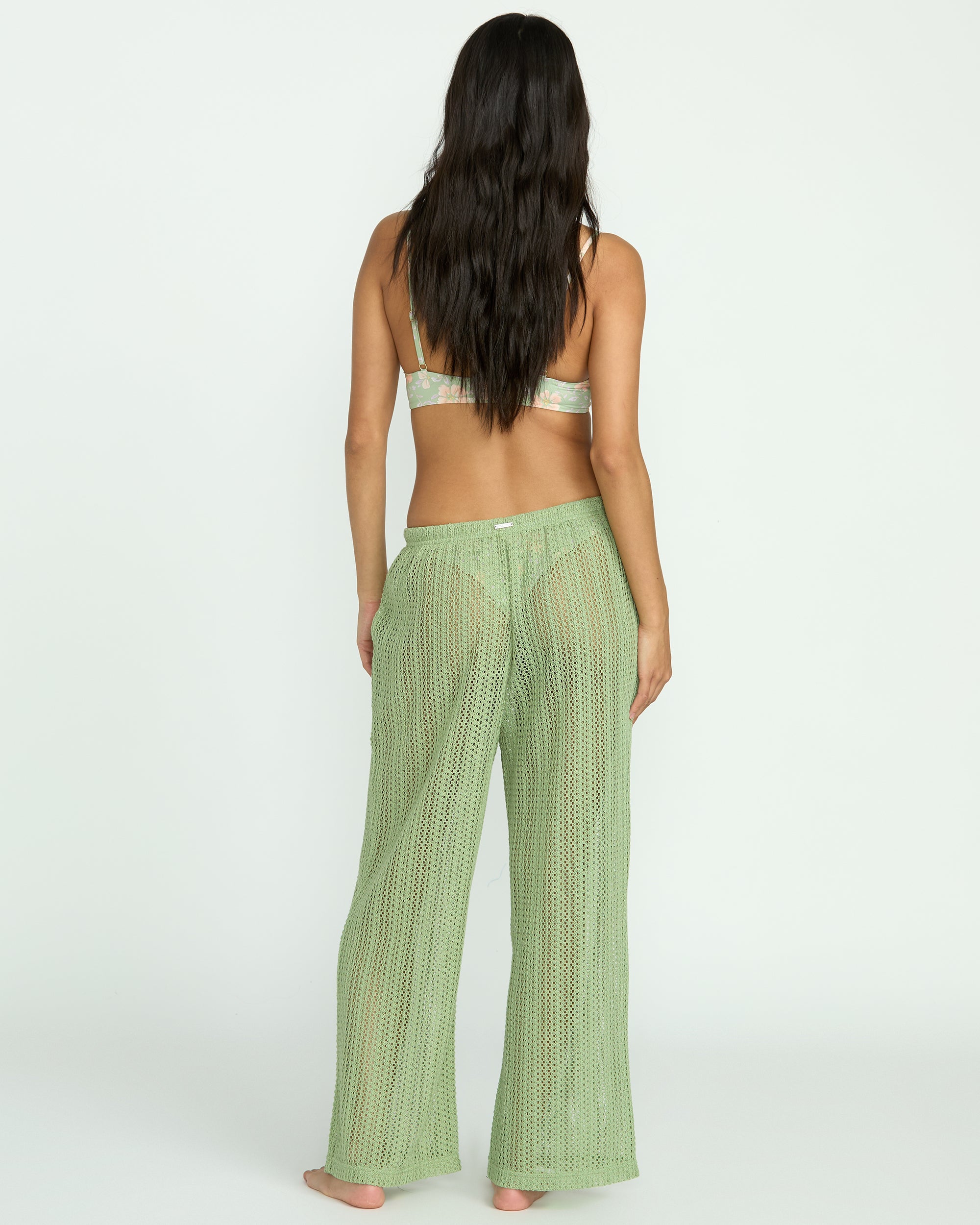Tropic Beach Cover-Up Pants - Pistachio - Image 5