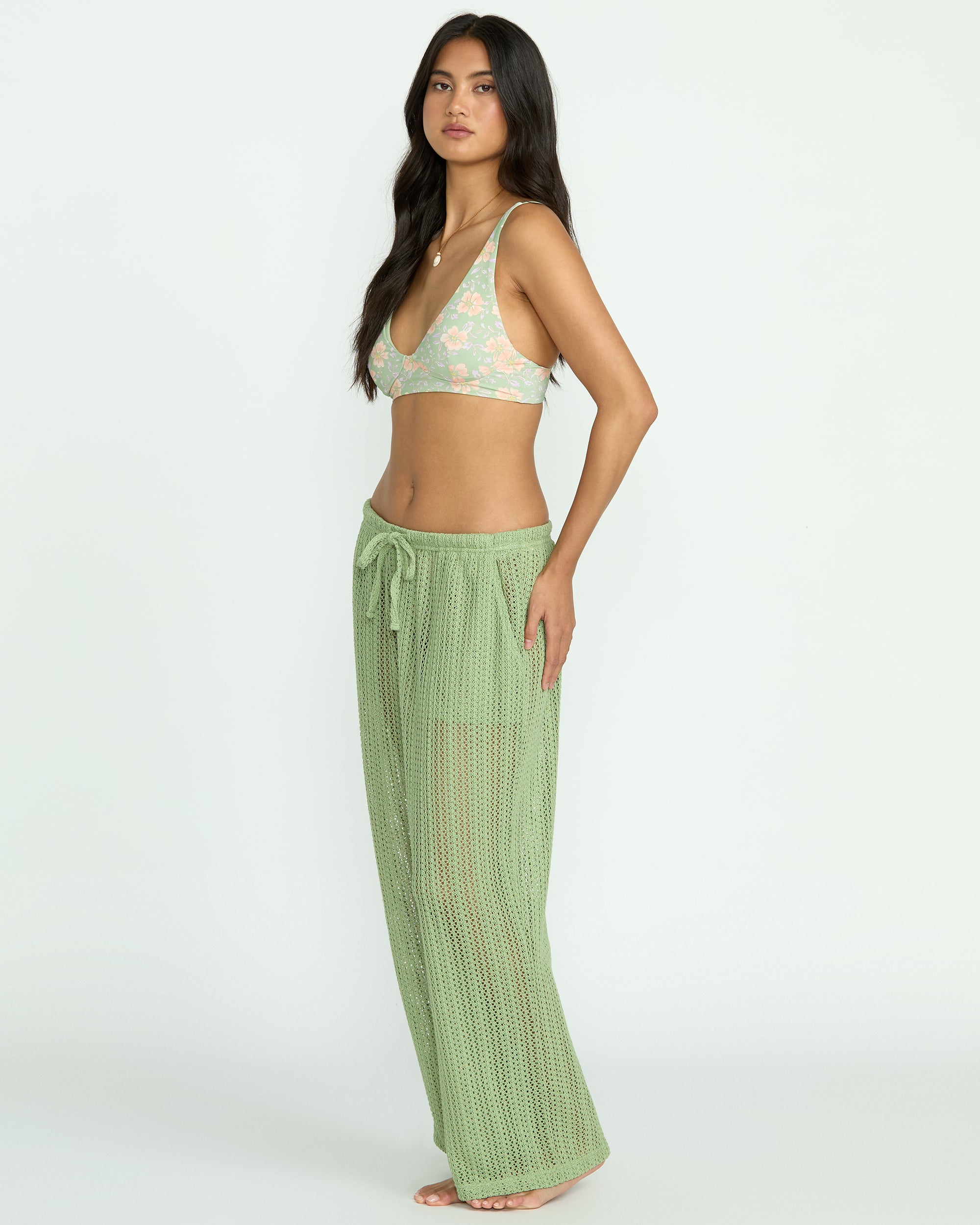 Tropic Beach Cover-Up Pants - Pistachio - Image 4